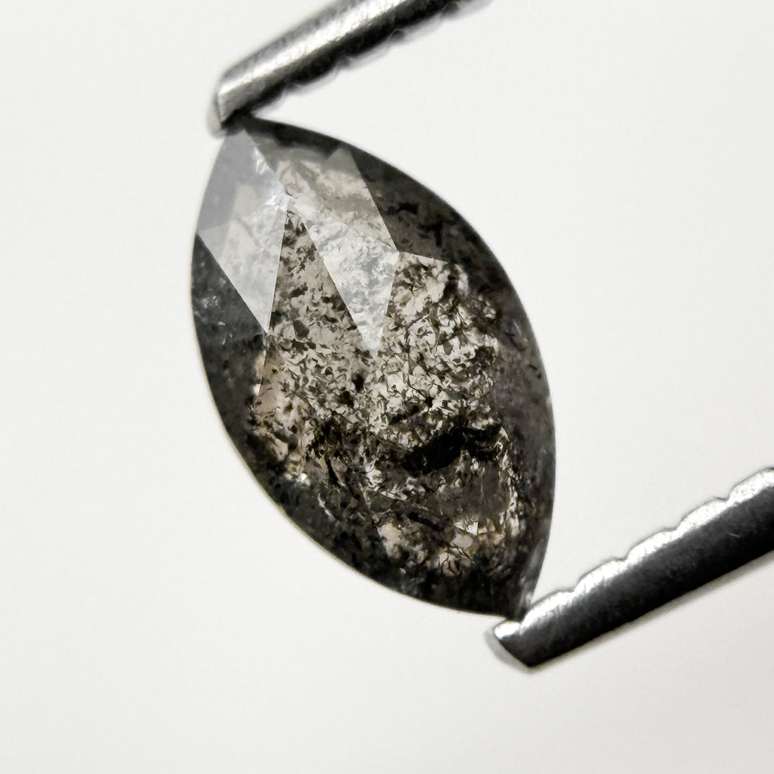 0.59 Ct Marquise Rose Cut Grey Natural fancy Diamond