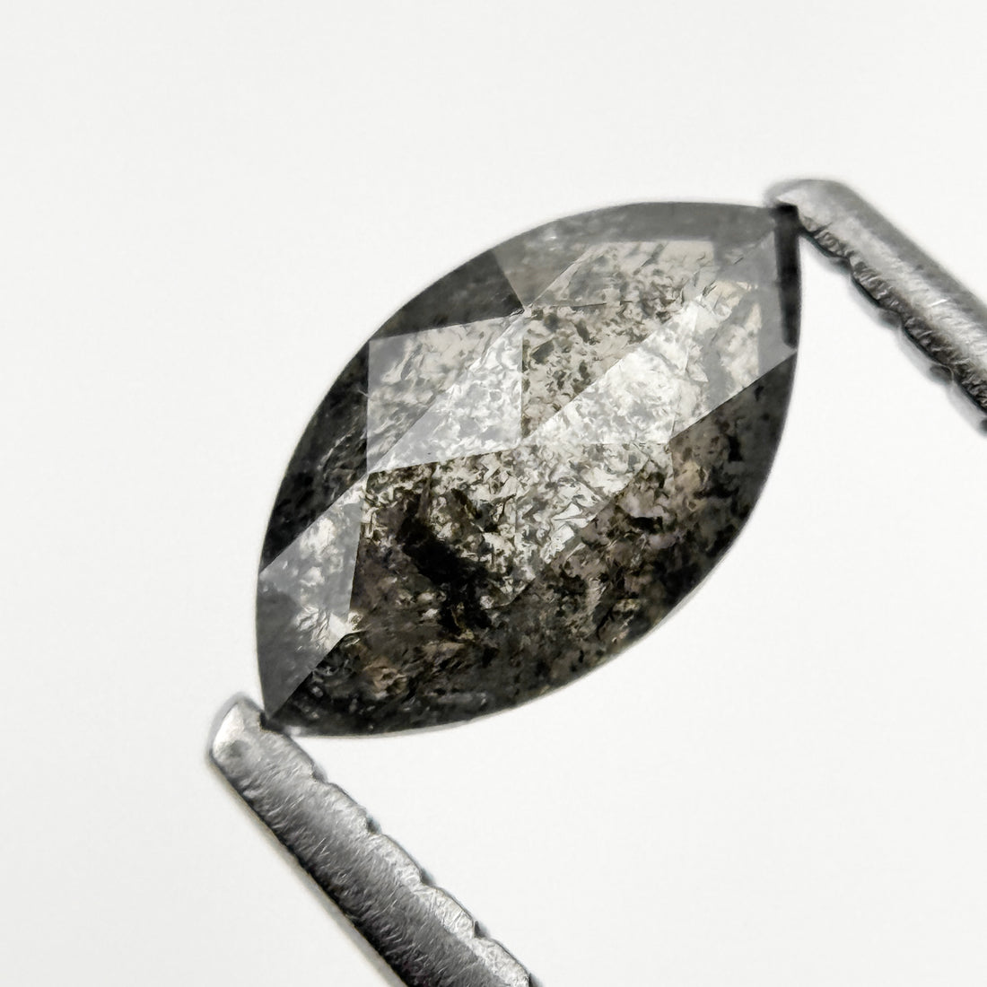 0.59 Ct Marquise Rose Cut Grey Natural fancy Diamond