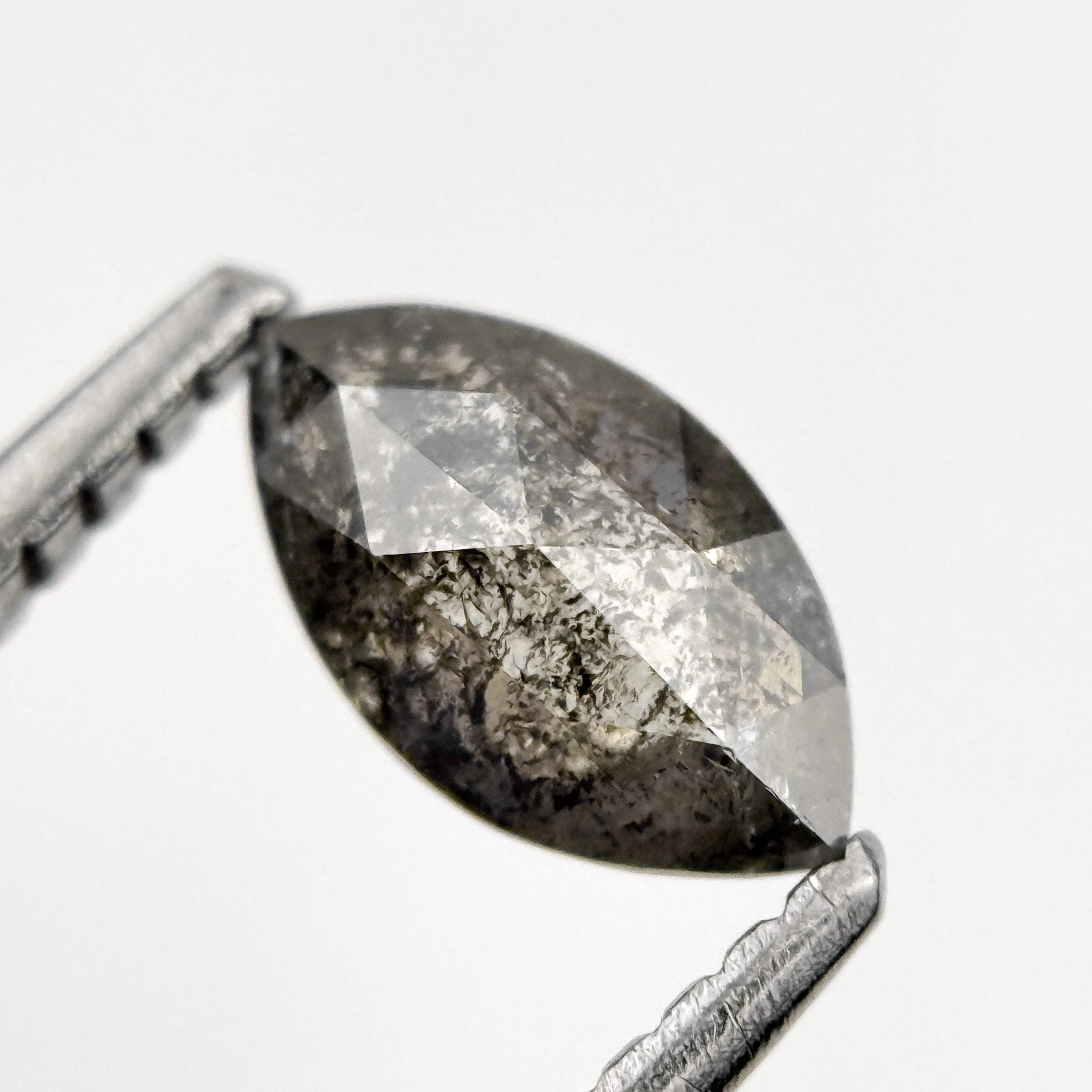 0.59 Ct Marquise Rose Cut Grey Natural fancy Diamond