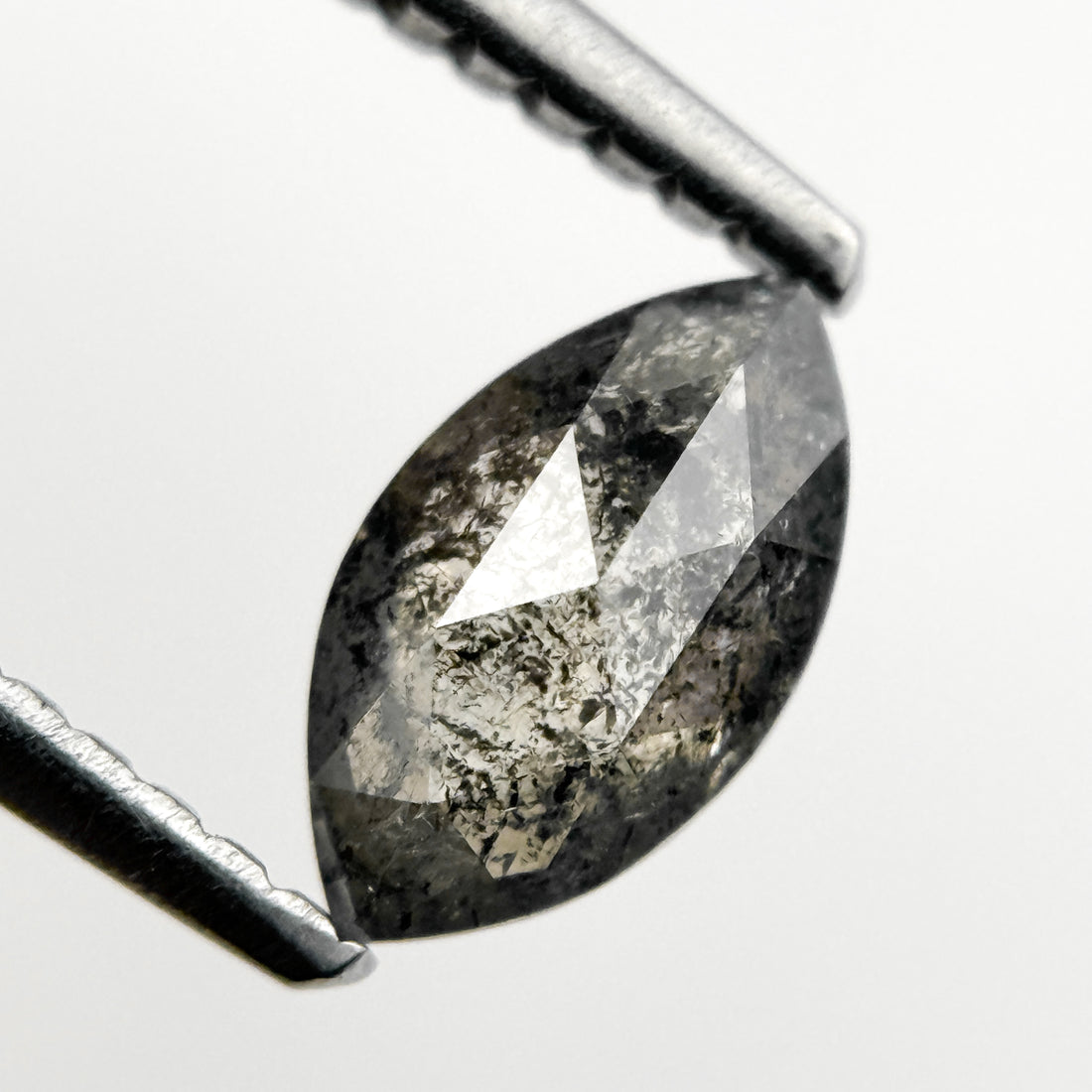 0.59 Ct Marquise Rose Cut Grey Natural fancy Diamond