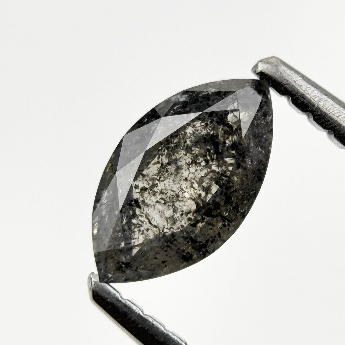 0.59 Ct Marquise Rose Cut Grey Natural fancy Diamond