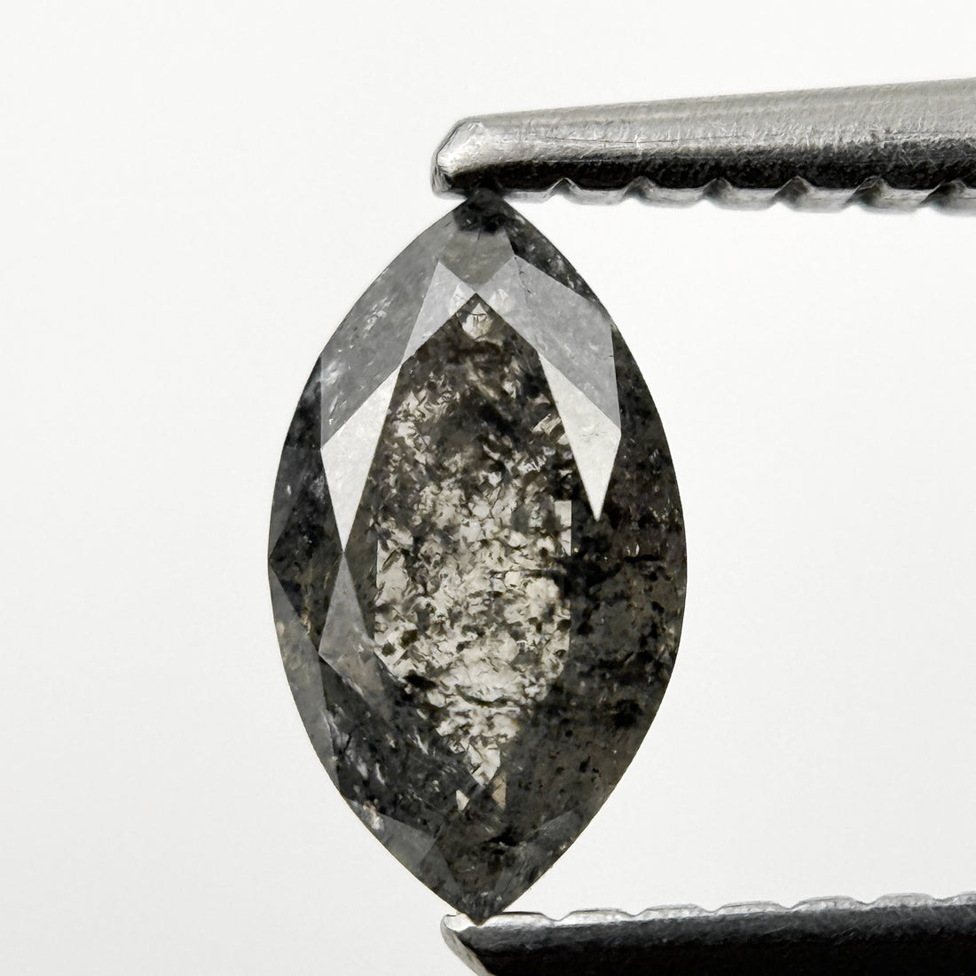 0.59 Ct Marquise Rose Cut Grey Natural fancy Diamond