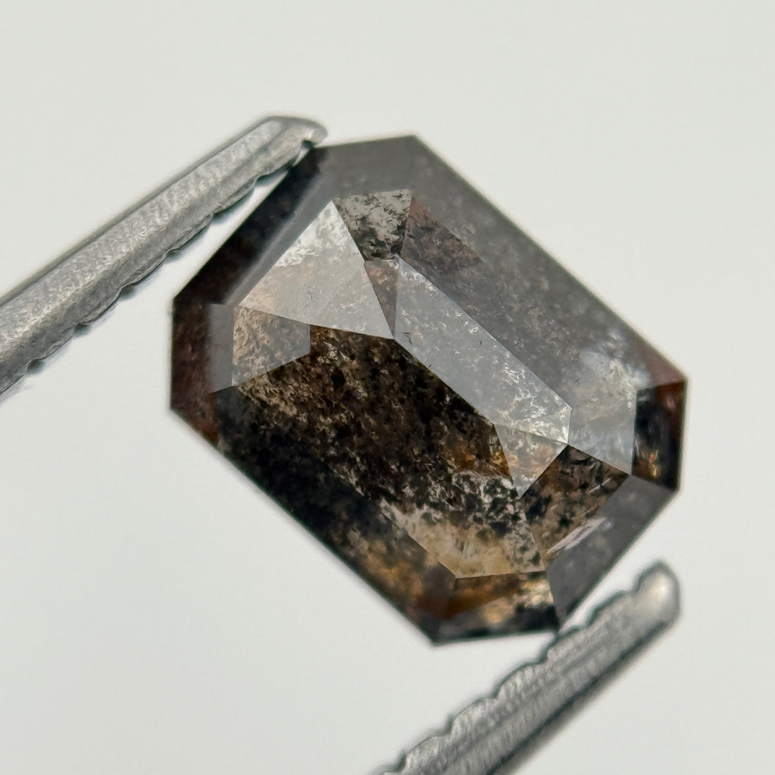1.18 Ct Emerald Rose Cut Grey Natural Fancy Diamond