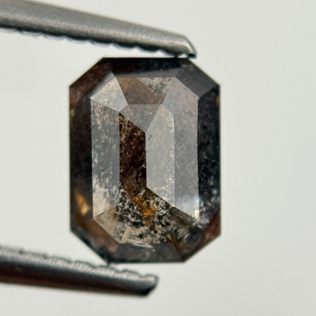 1.18 Ct Emerald Rose Cut Grey Natural Fancy Diamond