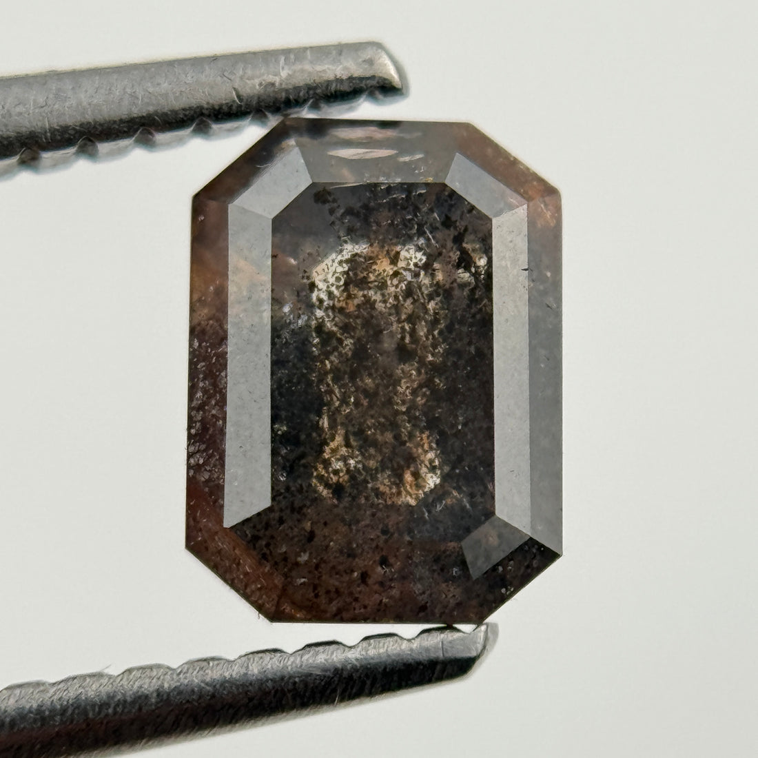 1.18 Ct Emerald Rose Cut Grey Natural Fancy Diamond