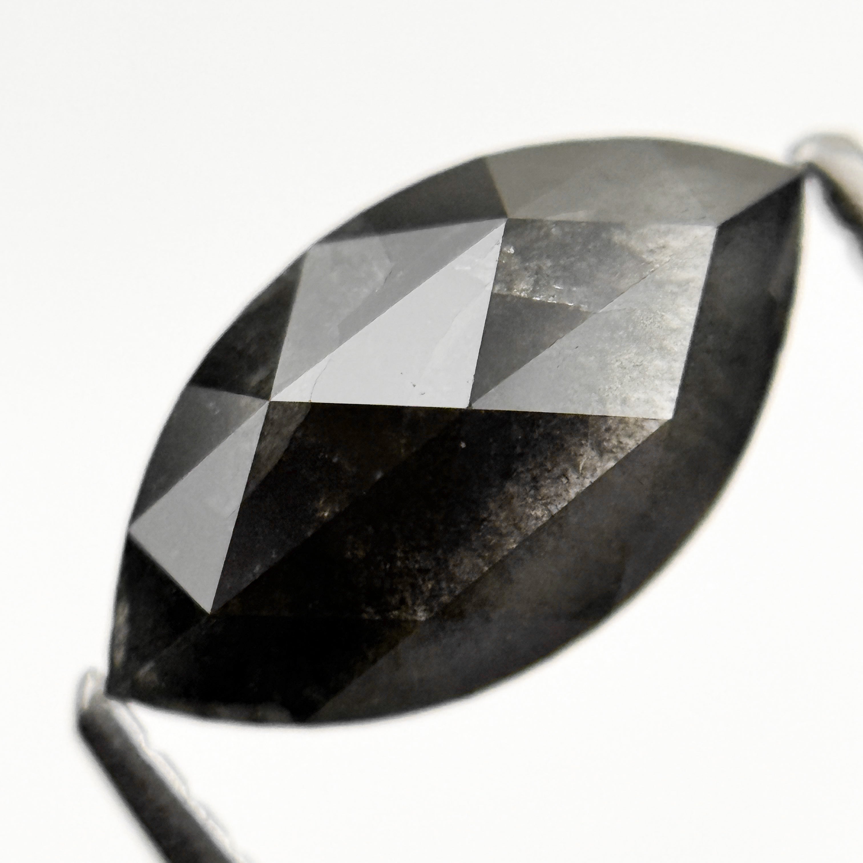 1.77 Ct Marquise Rose Cut Grey Natural Loose Diamond