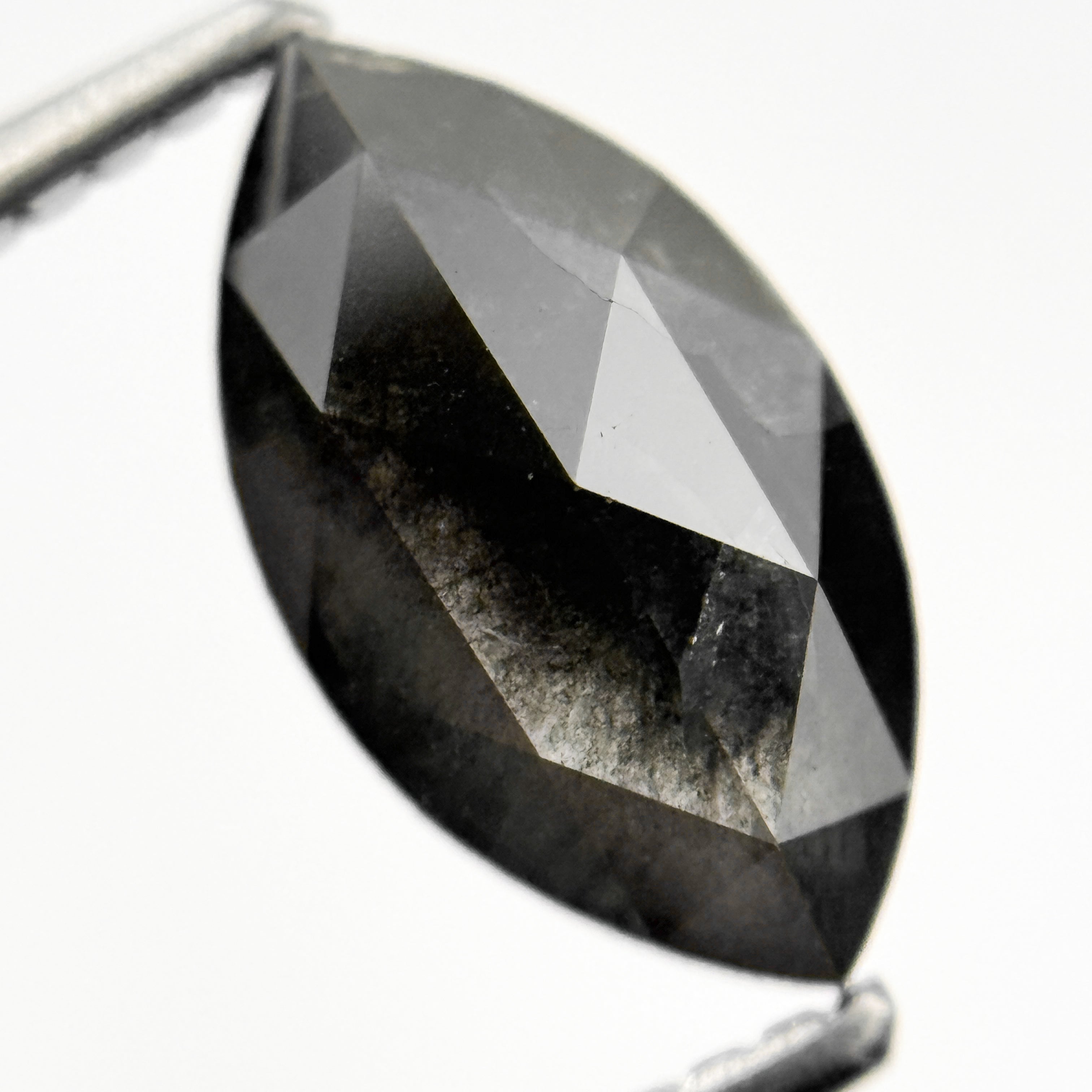 1.77 Ct Marquise Rose Cut Grey Natural Loose Diamond