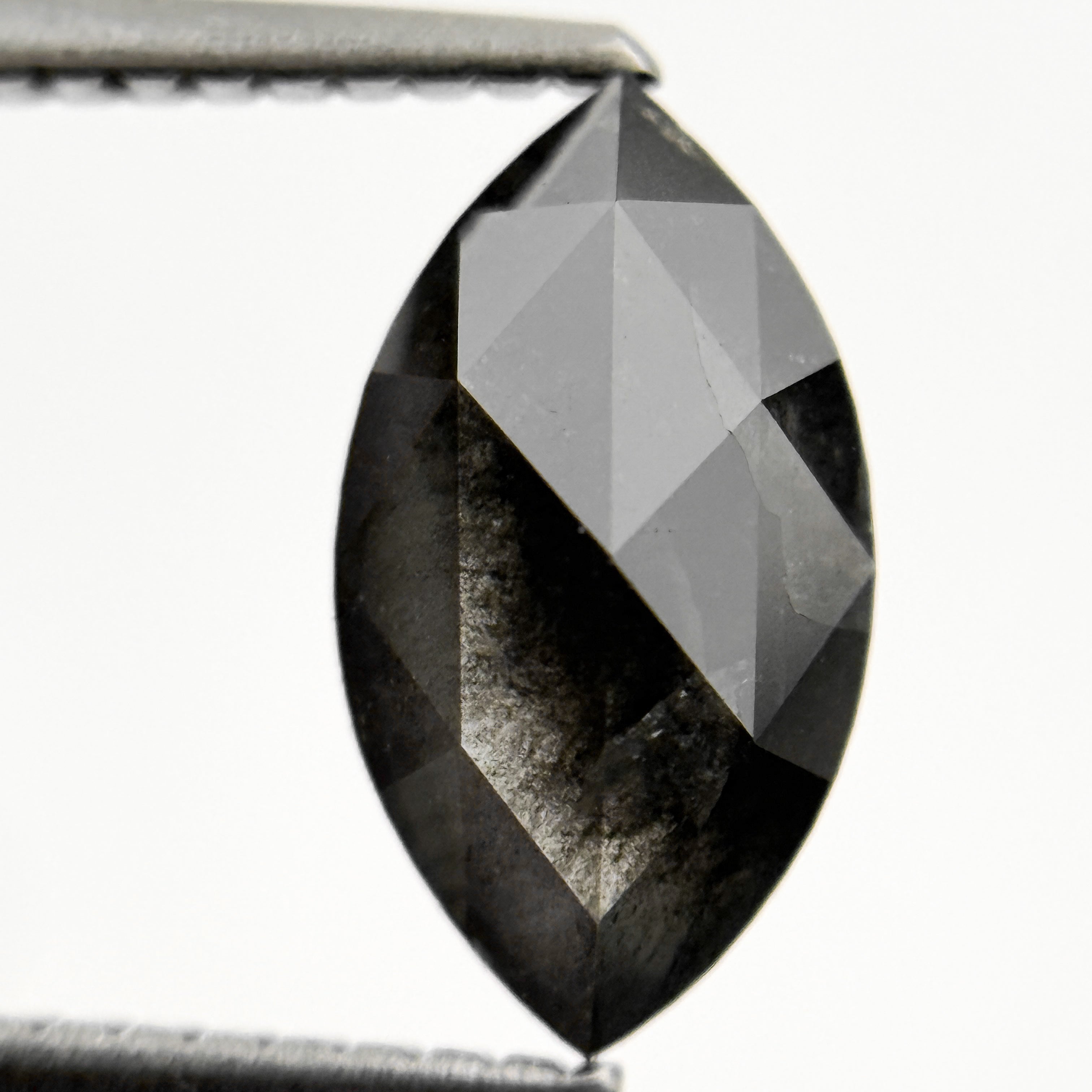 1.77 Ct Marquise Rose Cut Grey Natural Loose Diamond