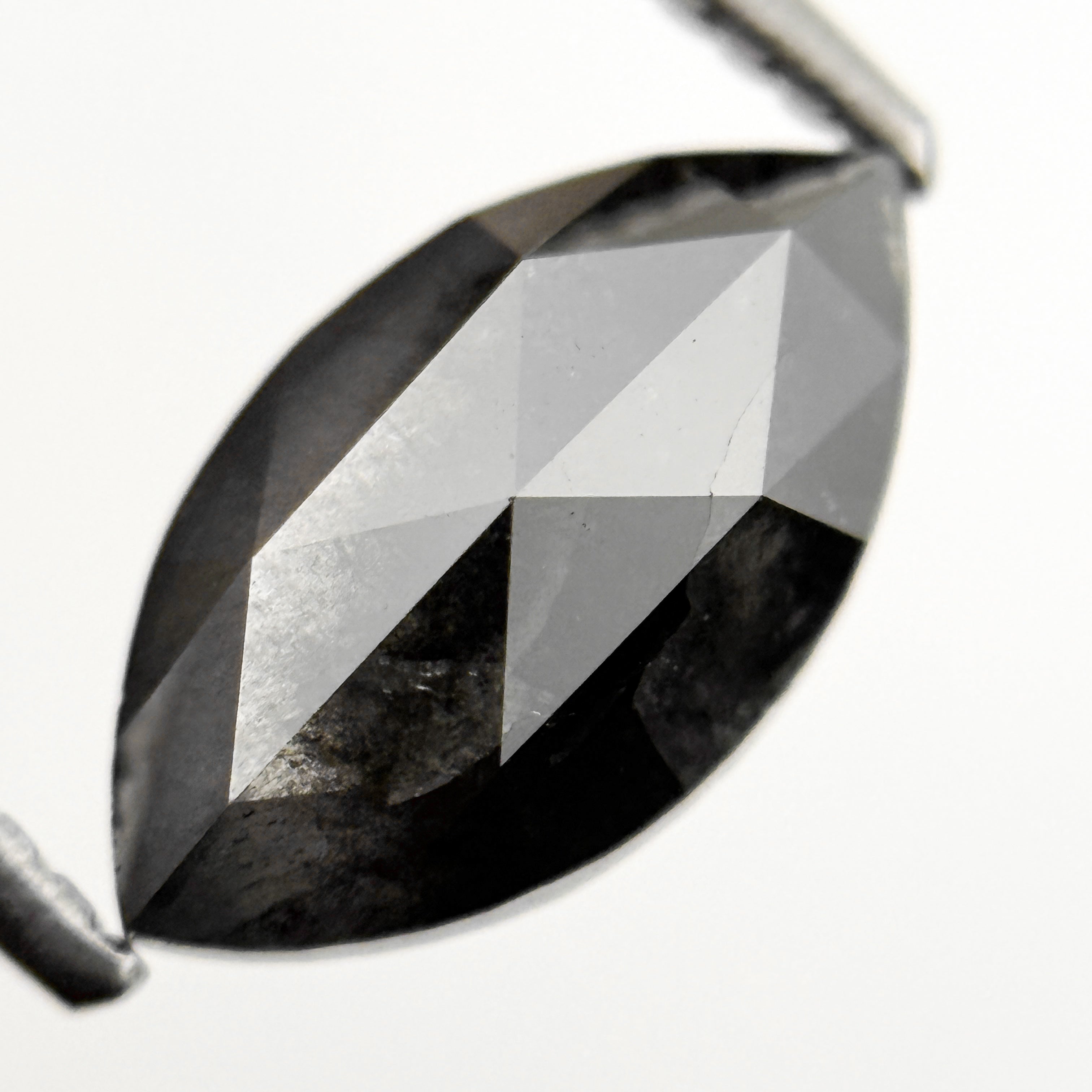 1.77 Ct Marquise Rose Cut Grey Natural Loose Diamond