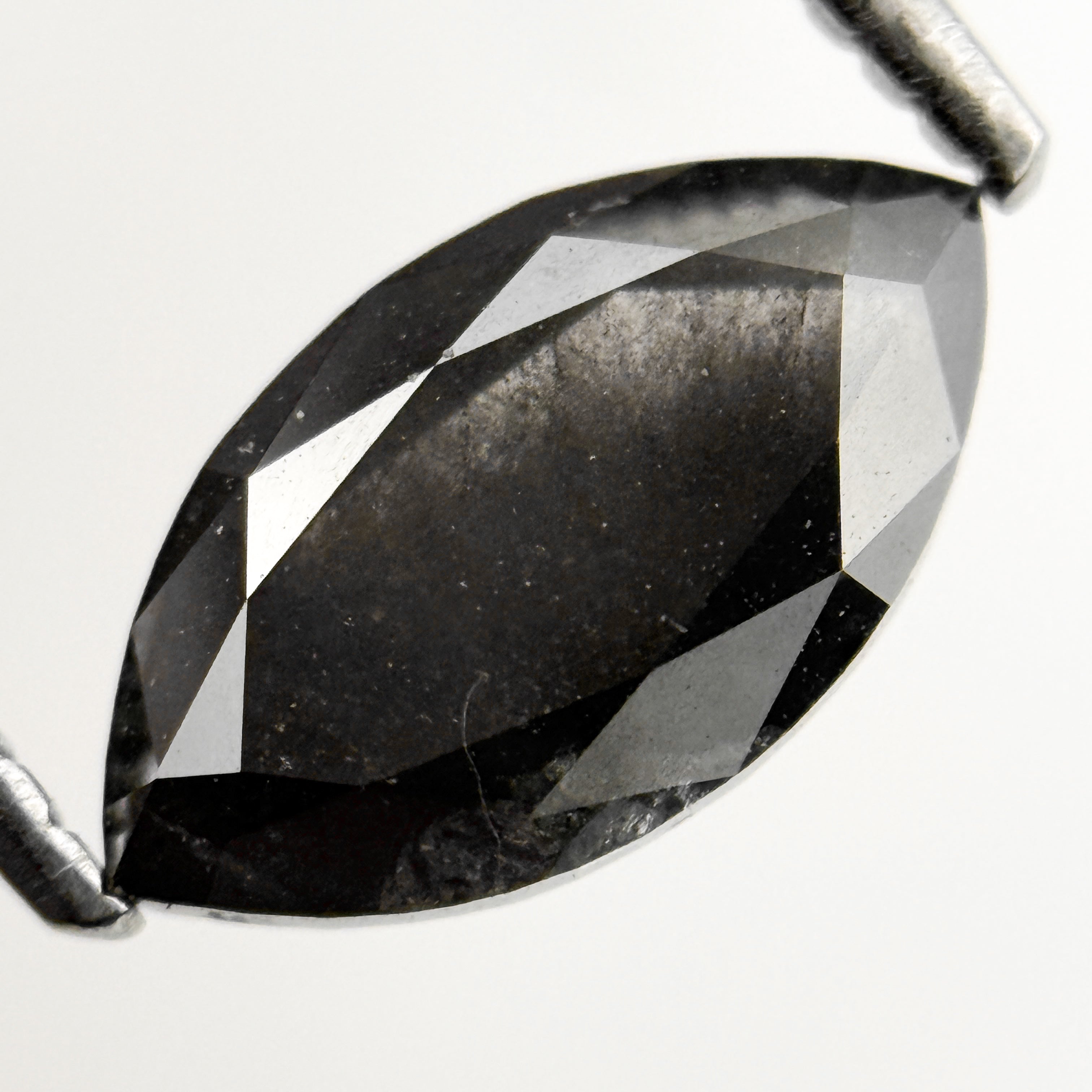 1.77 Ct Marquise Rose Cut Grey Natural Loose Diamond