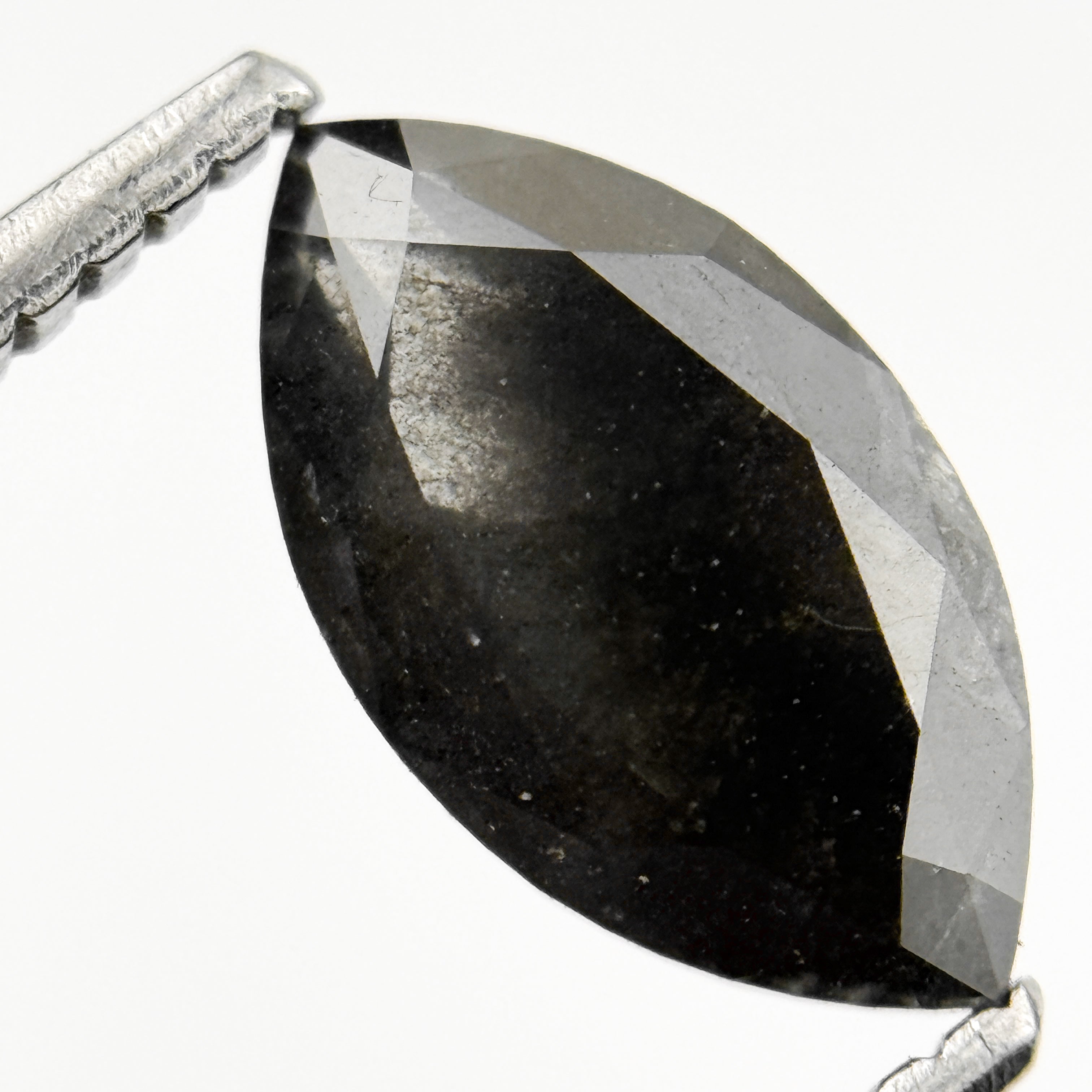 1.77 Ct Marquise Rose Cut Grey Natural Loose Diamond