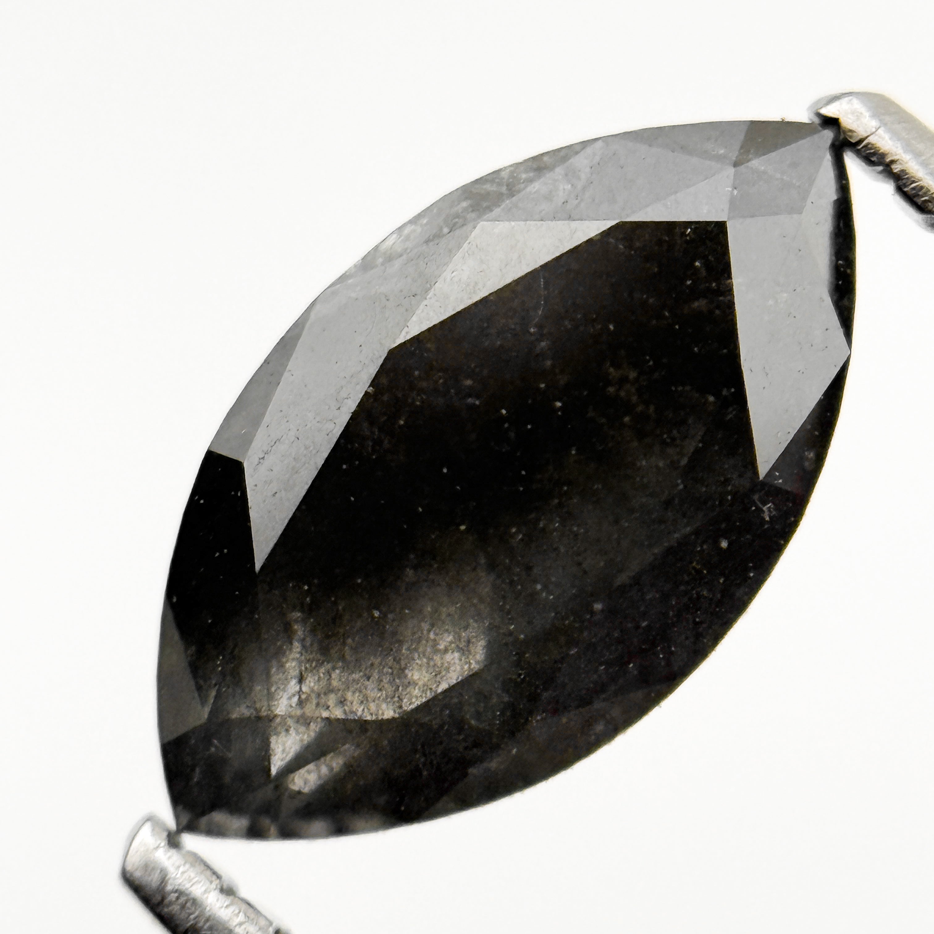 1.77 Ct Marquise Rose Cut Grey Natural Loose Diamond