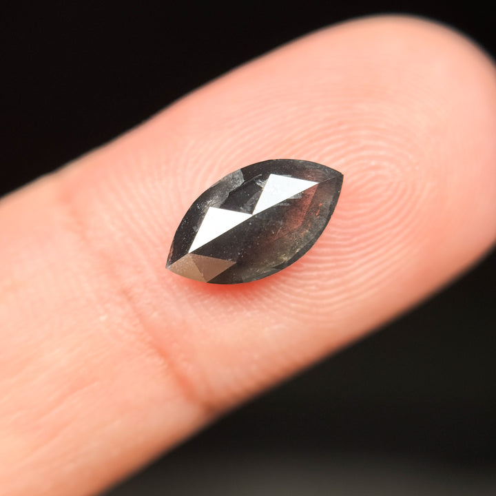 1.77 Ct Marquise Rose Cut Grey Natural Loose Diamond
