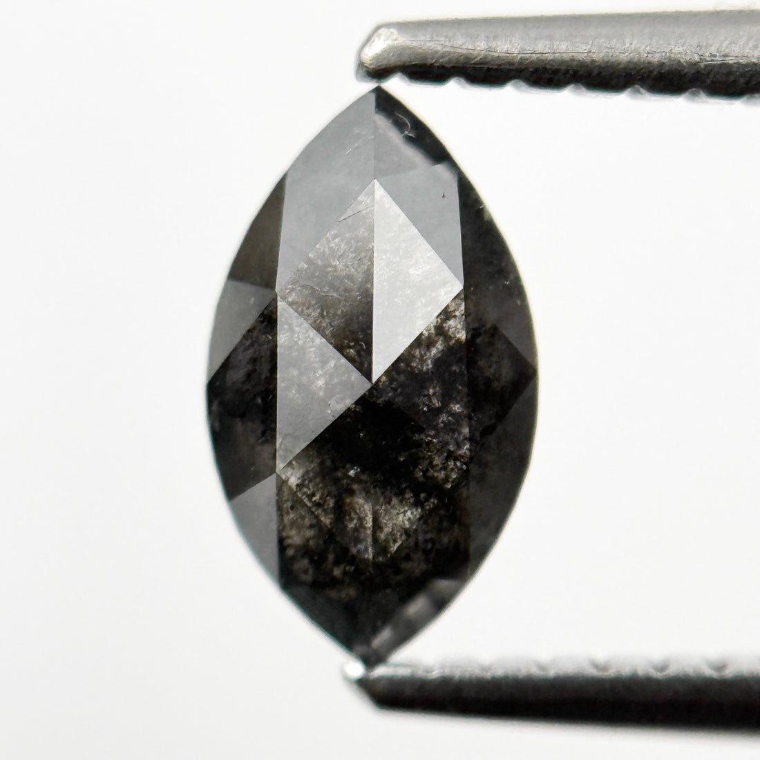0.70 Ct Marquise Rose Cut Grey Natural Minimalist Diamond