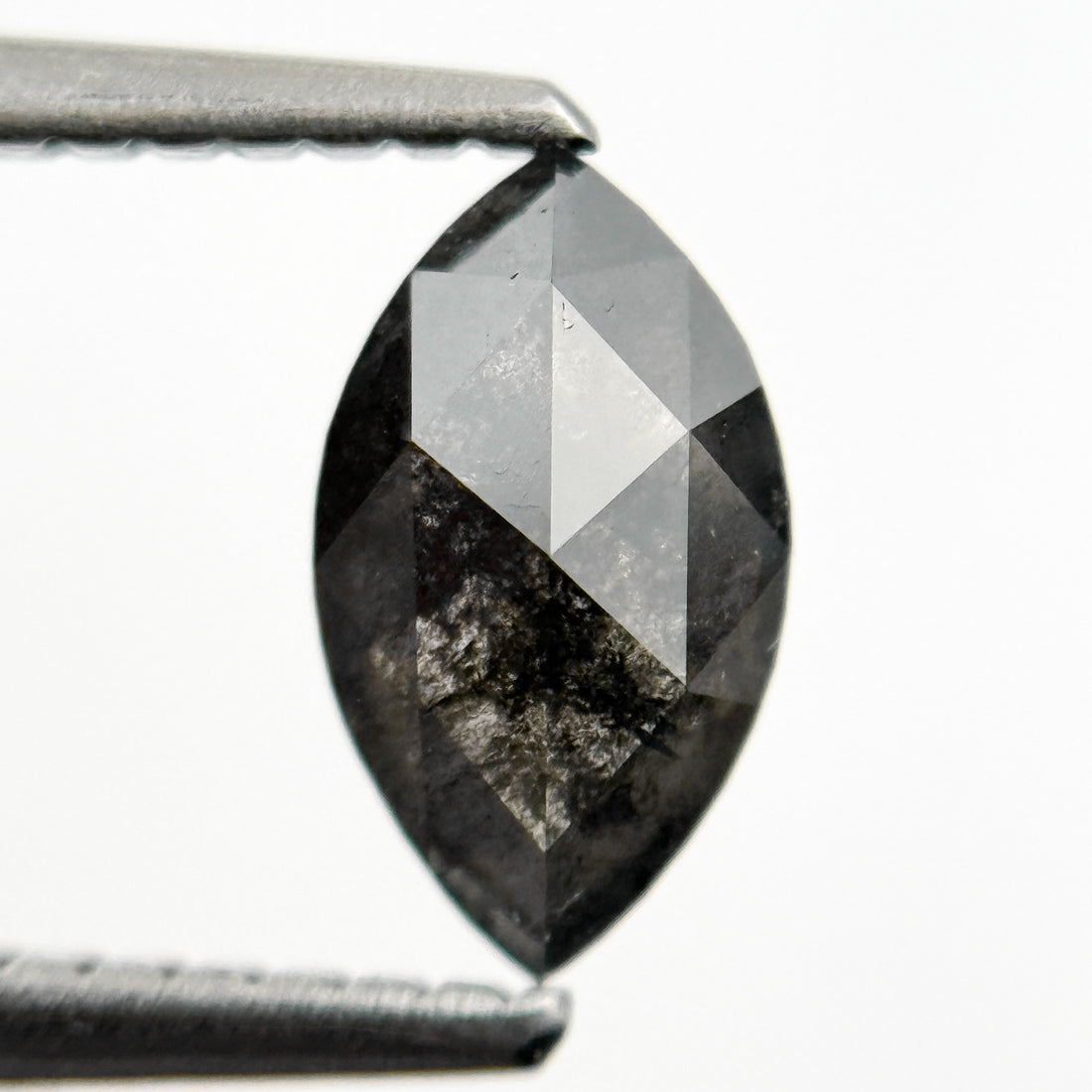 0.70 Ct Marquise Rose Cut Grey Natural Minimalist Diamond