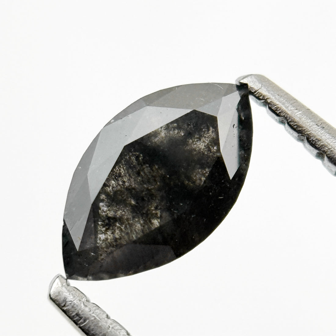 0.70 Ct Marquise Rose Cut Grey Natural Minimalist Diamond