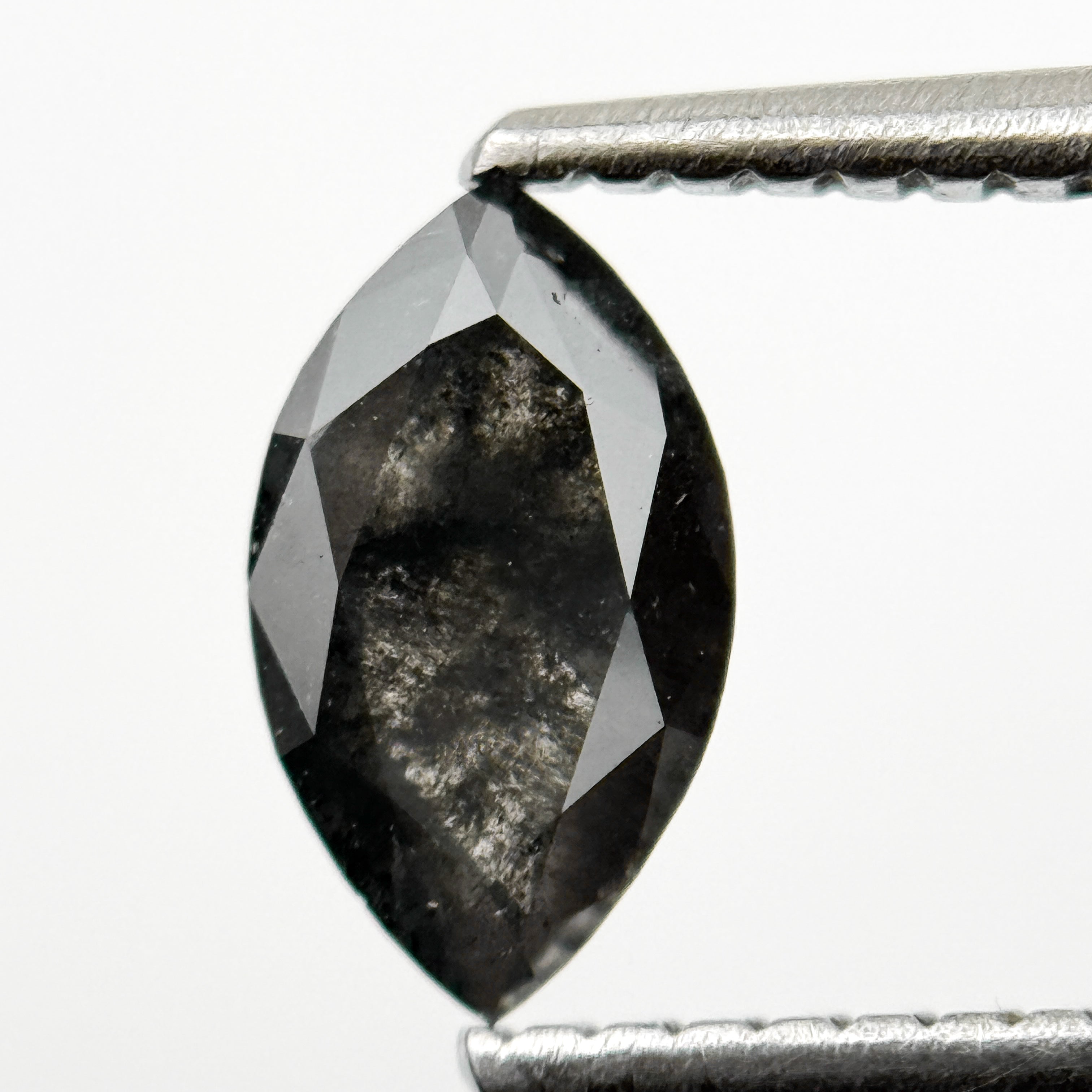 0.70 Ct Marquise Rose Cut Grey Natural Minimalist Diamond
