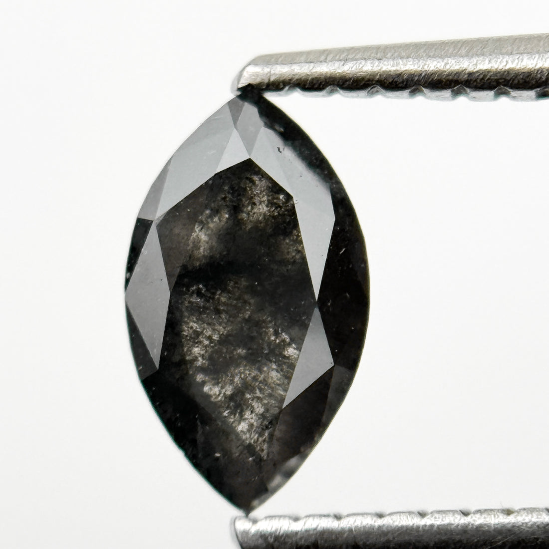 0.70 Ct Marquise Rose Cut Grey Natural Minimalist Diamond