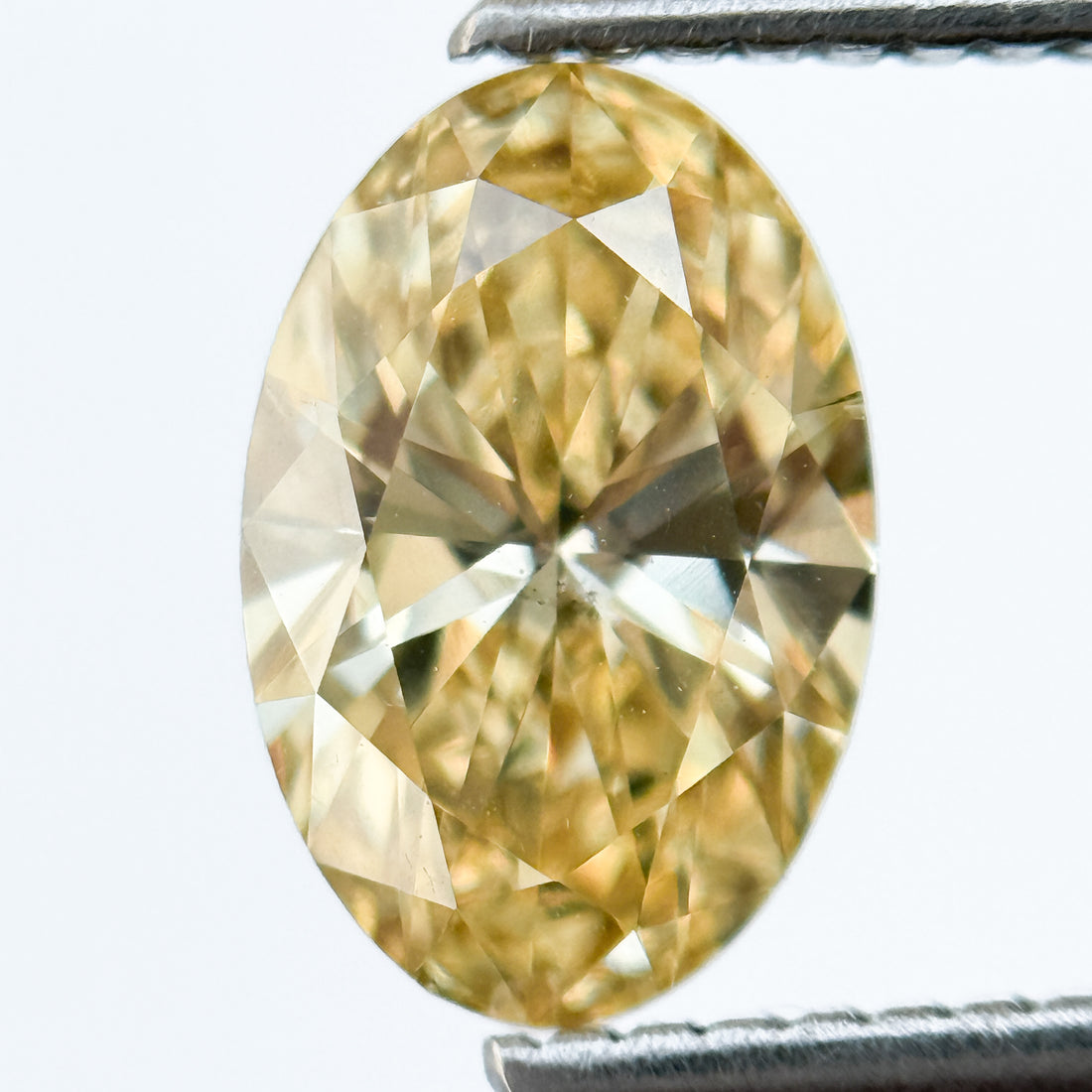 1.50 Ct Oval Brilliant Cut Yellow Natural Salt and Pepper Diamond
