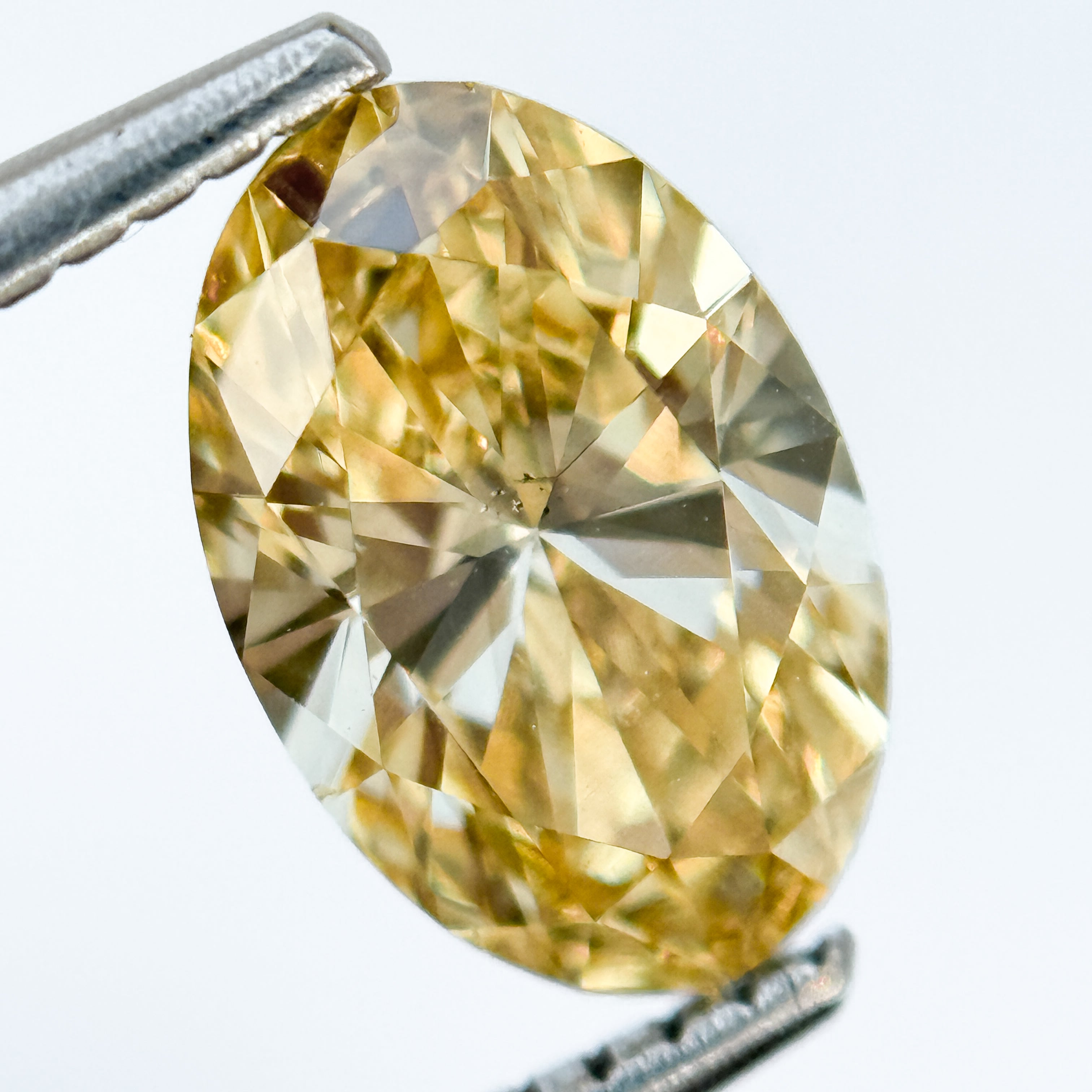 1.50 Ct Oval Brilliant Cut Yellow Natural Salt and Pepper Diamond