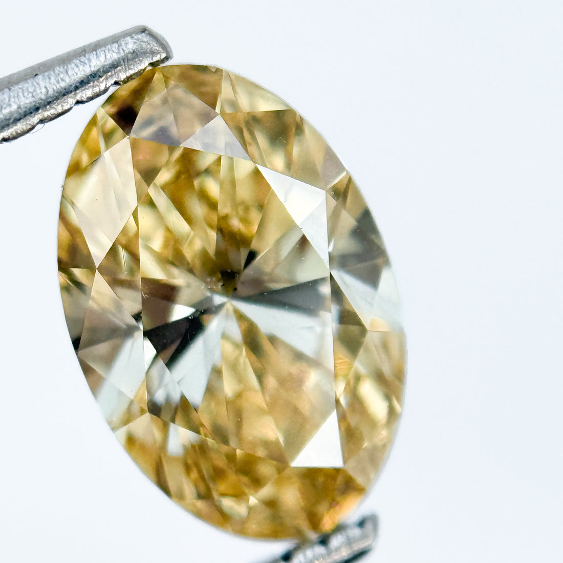 1.50 Ct Oval Brilliant Cut Yellow Natural Salt and Pepper Diamond
