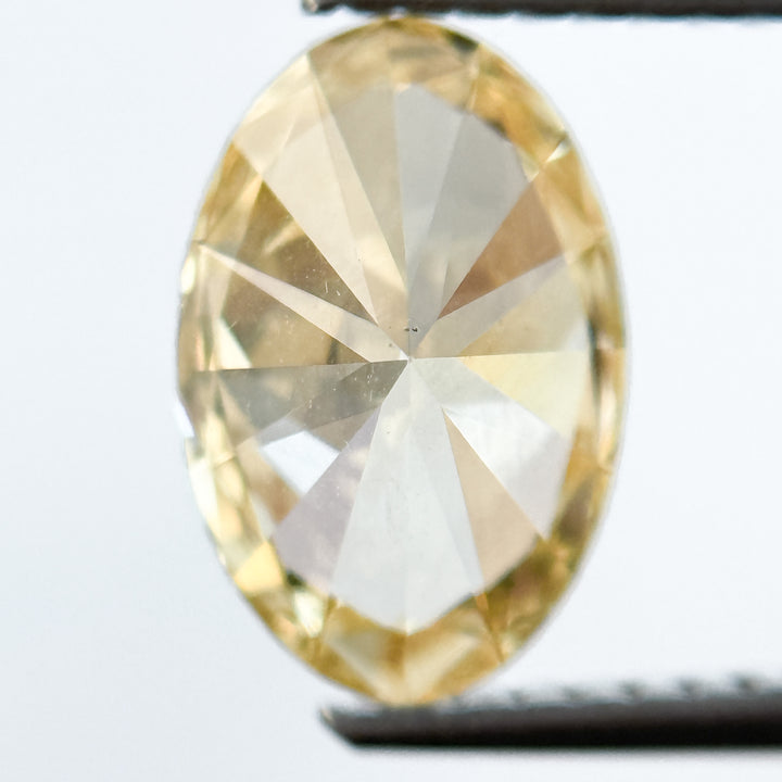 1.50 Ct Oval Brilliant Cut Yellow Natural Salt and Pepper Diamond