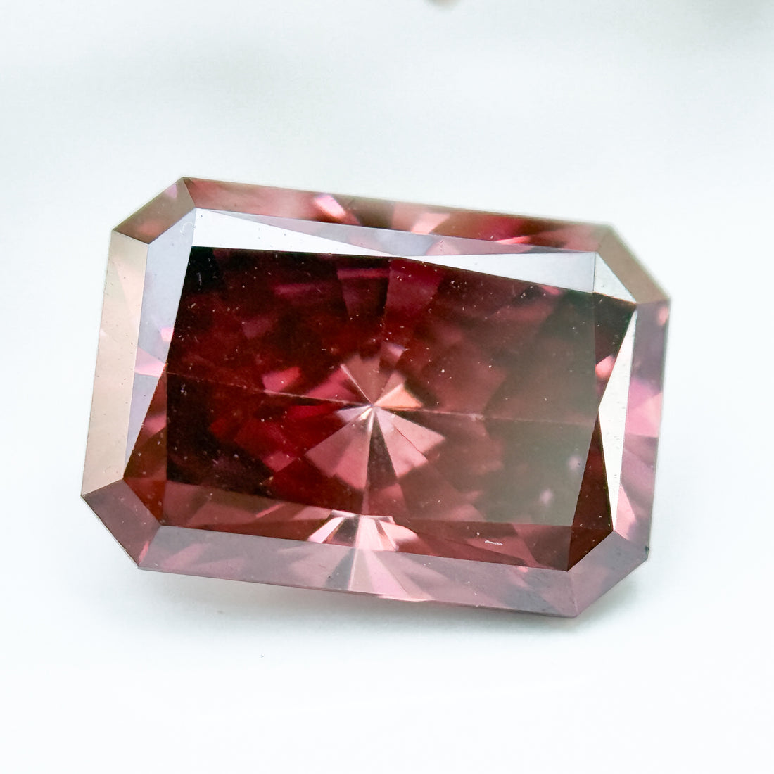 1.50 Ct Emerald Brilliant Cut Pink Natural Salt and Pepper Diamond