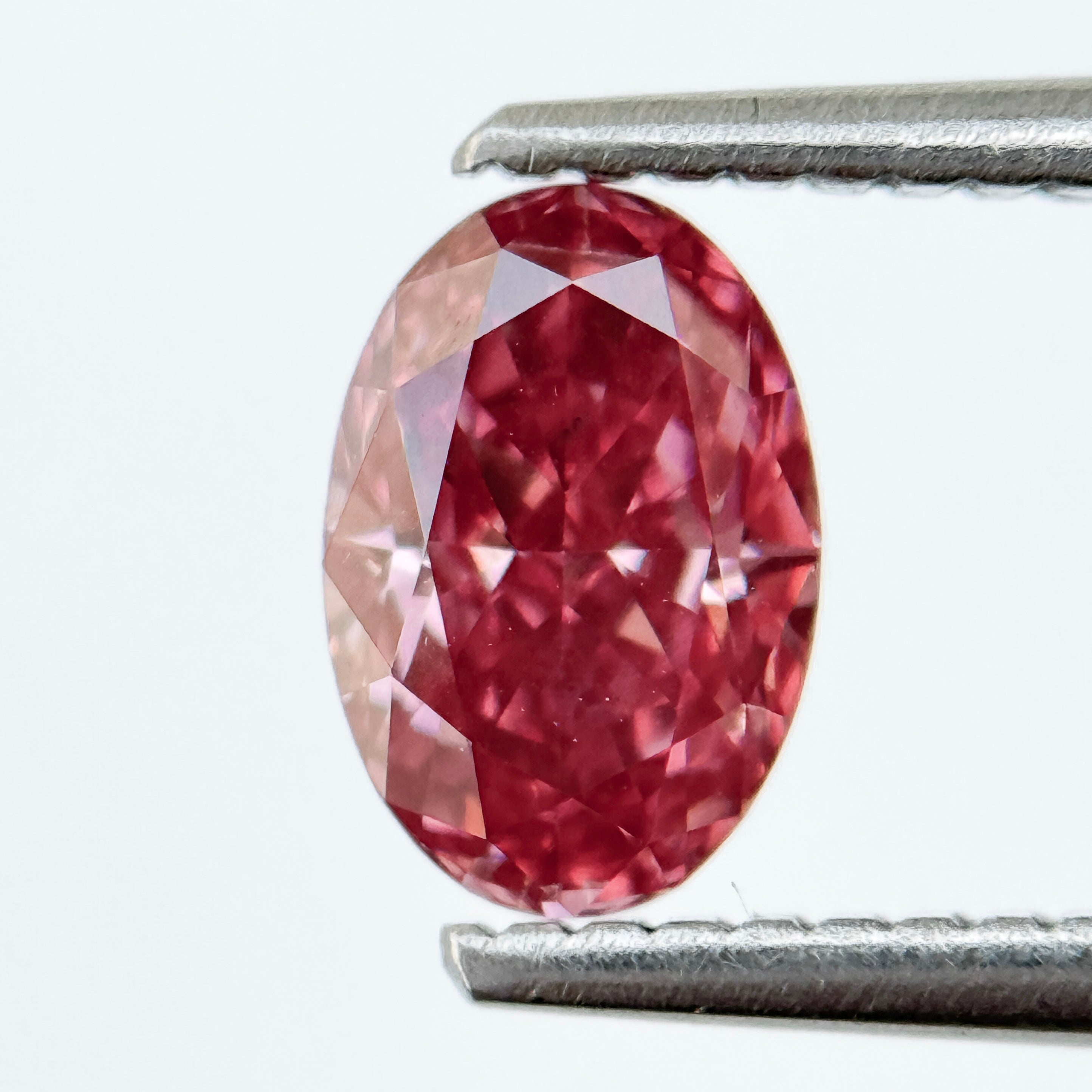 1.00 Ct Oval Brilliant Cut Pink Natural Salt and Pepper Diamond