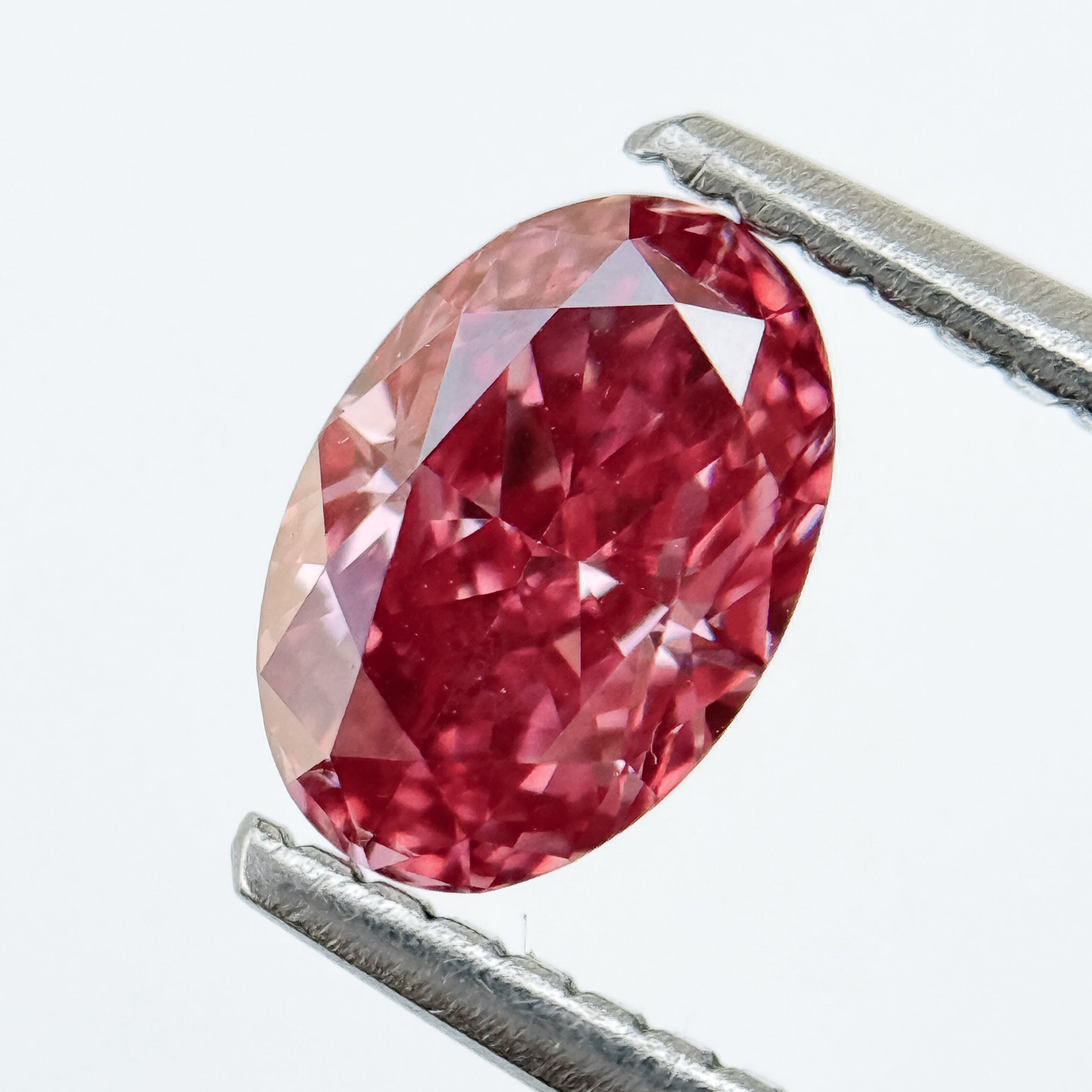 1.00 Ct Oval Brilliant Cut Pink Natural Salt and Pepper Diamond
