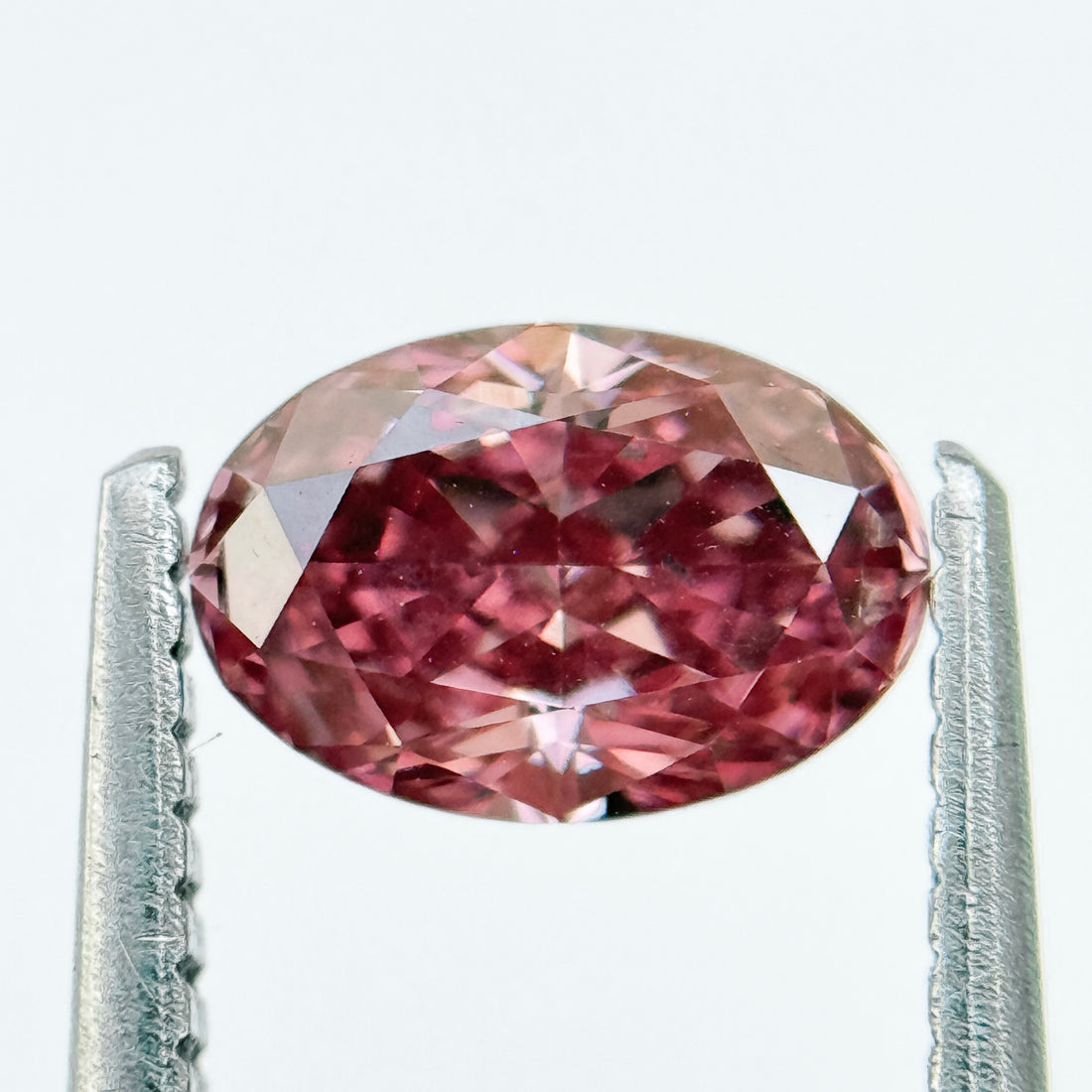 1.00 Ct Oval Brilliant Cut Pink Natural Salt and Pepper Diamond