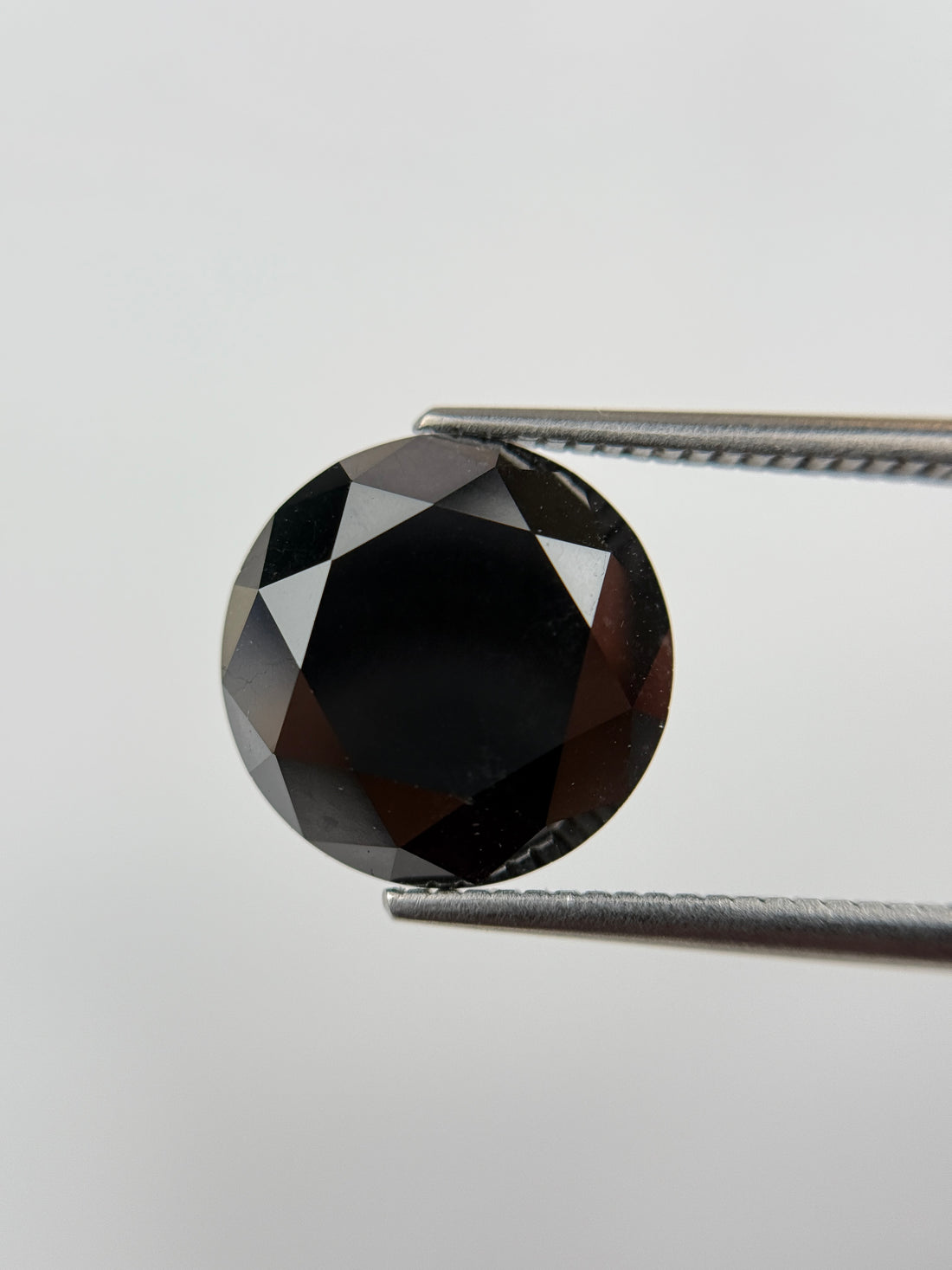 2.15 Ct Round Rose Cut Black Natural Salt and Pepper Diamond