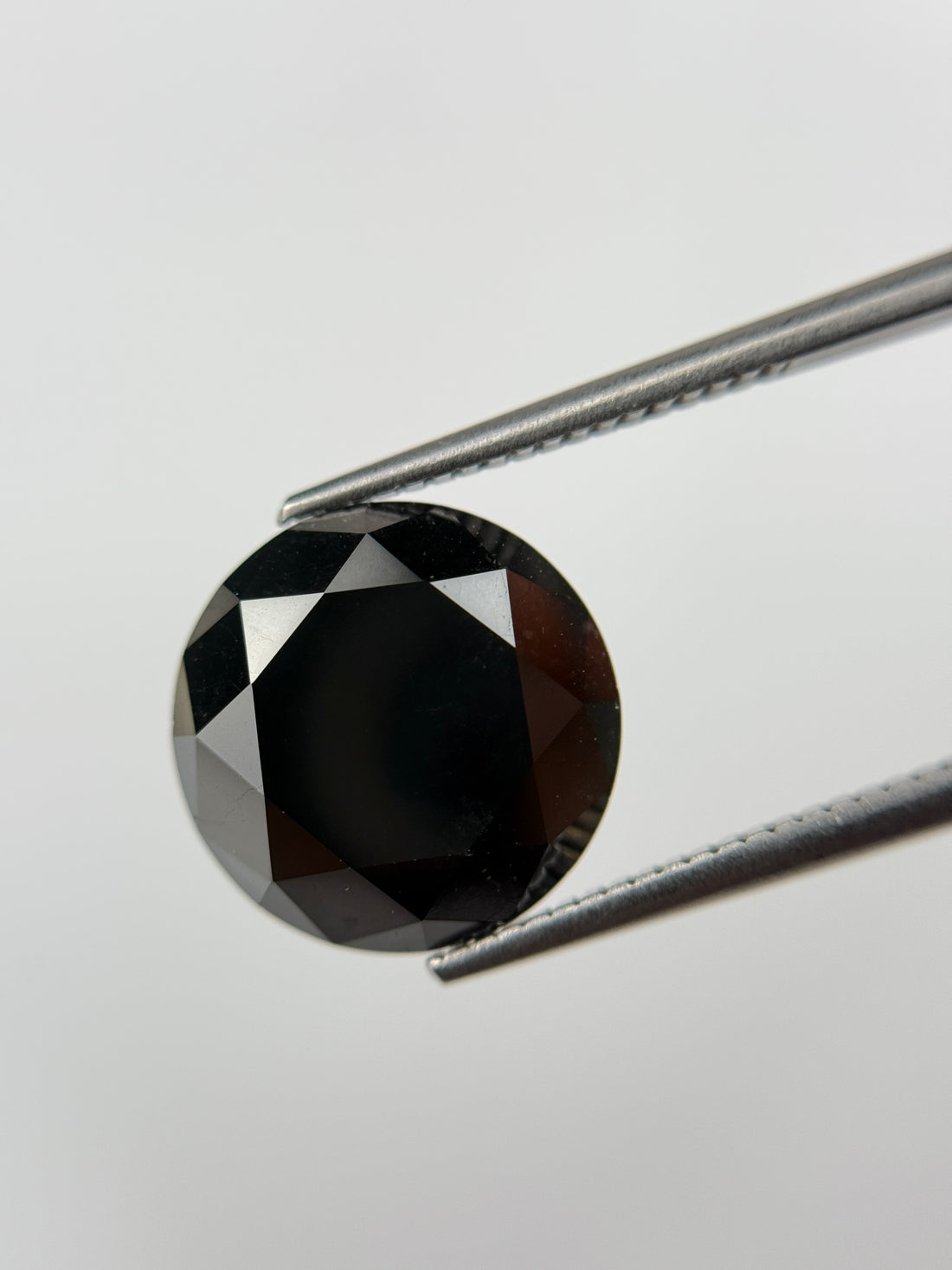 2.15 Ct Round Rose Cut Black Natural Salt and Pepper Diamond