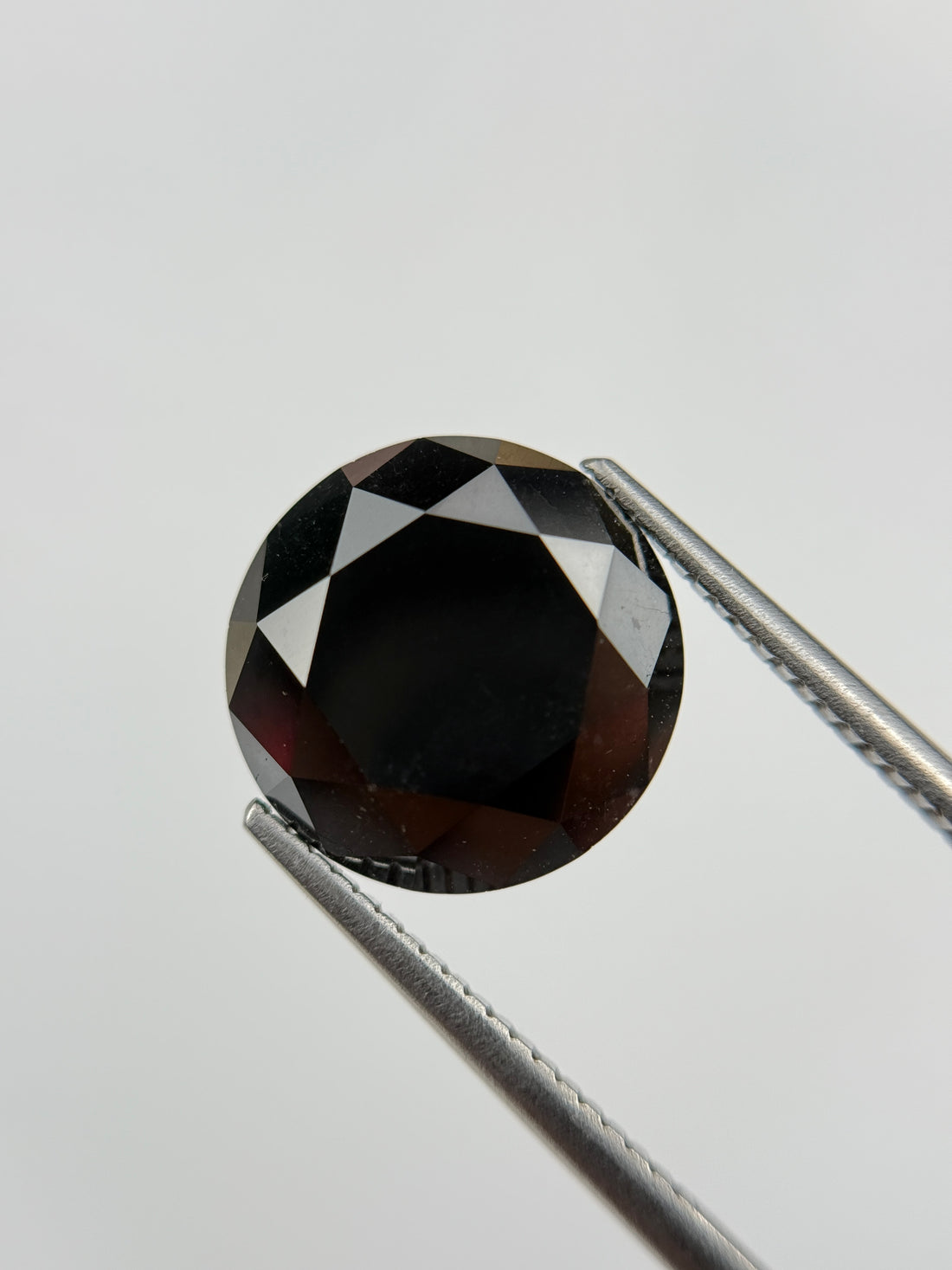 2.15 Ct Round Rose Cut Black Natural Salt and Pepper Diamond