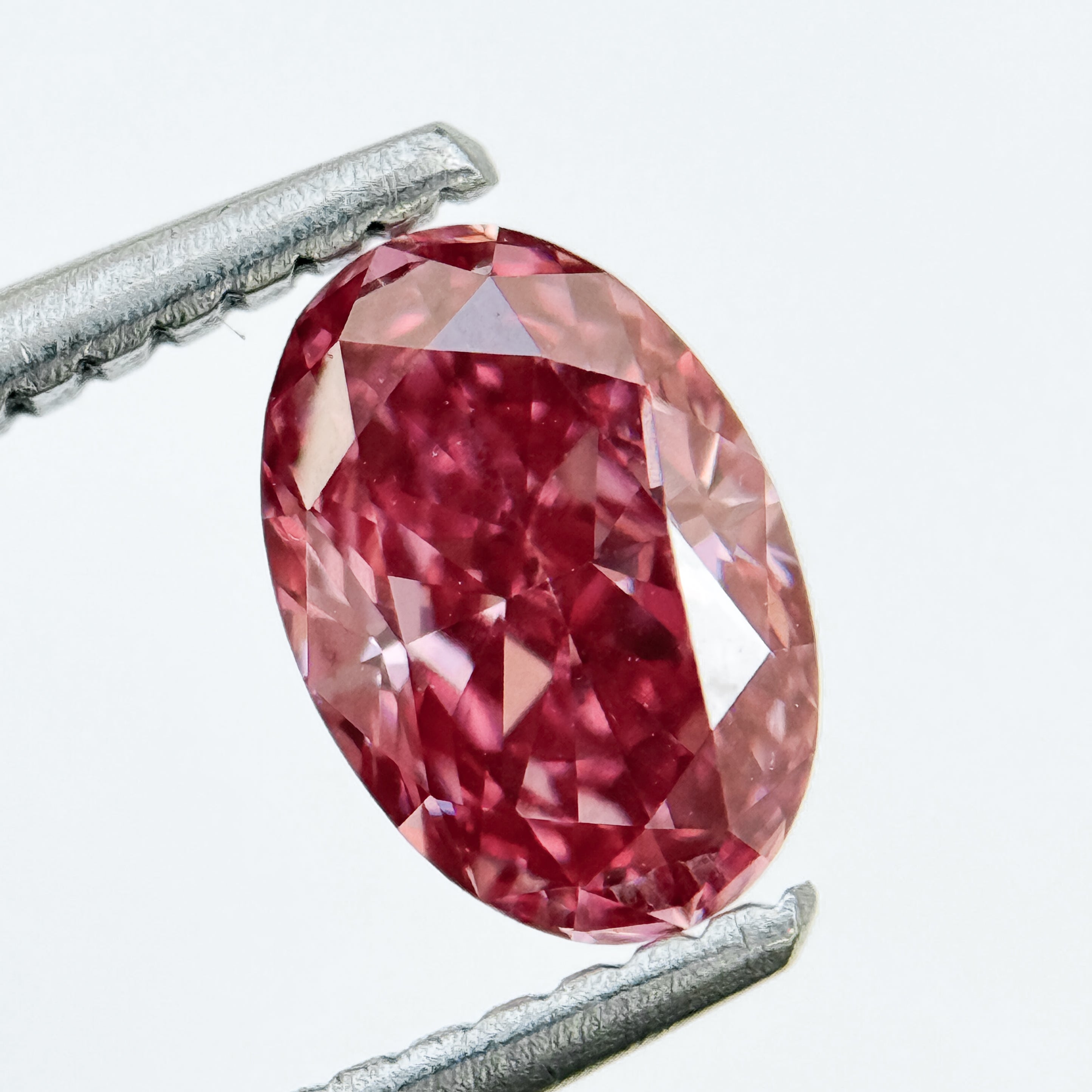 1.00 Ct Oval Brilliant Cut Pink Natural Salt and Pepper Diamond