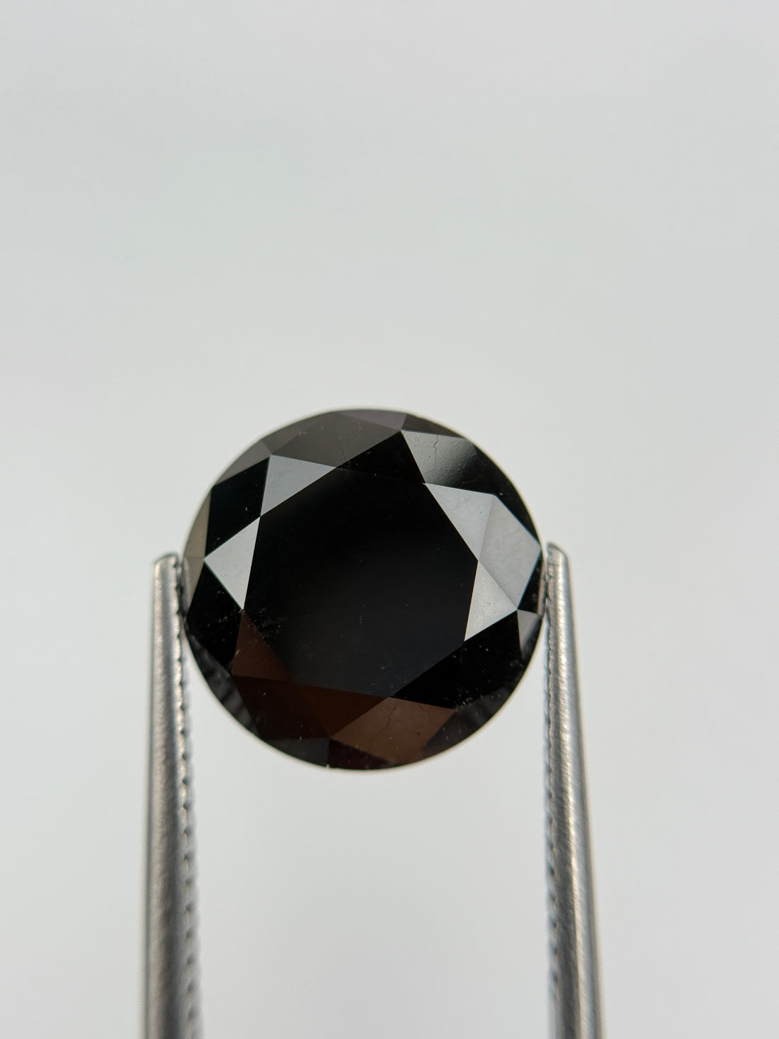 2.15 Ct Round Rose Cut Black Natural Salt and Pepper Diamond