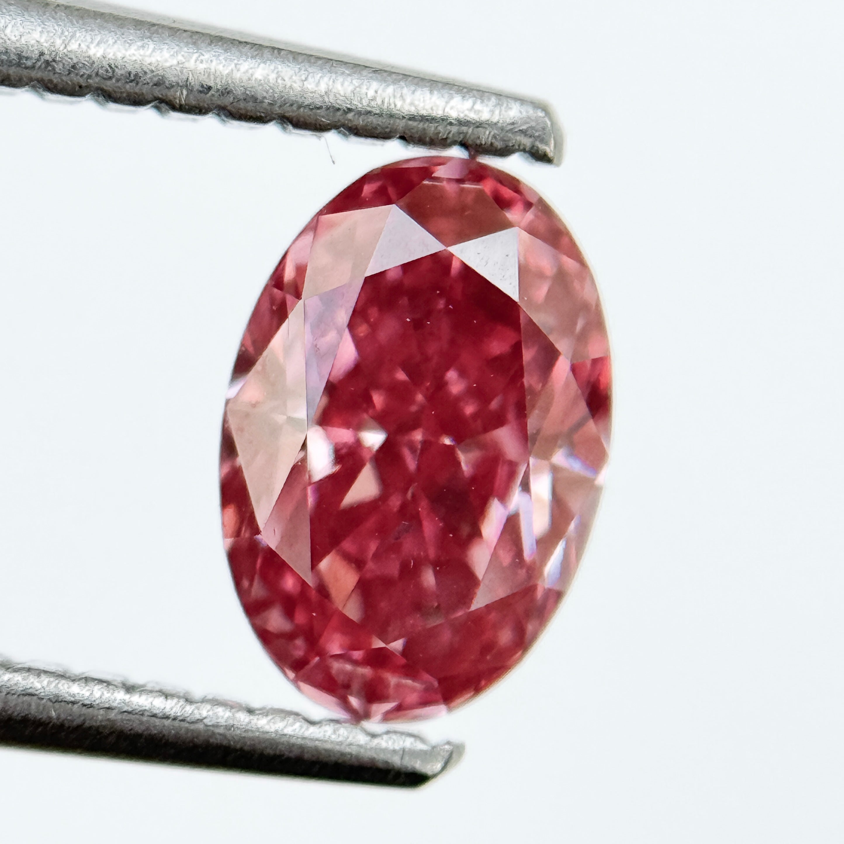 1.00 Ct Oval Brilliant Cut Pink Natural Salt and Pepper Diamond