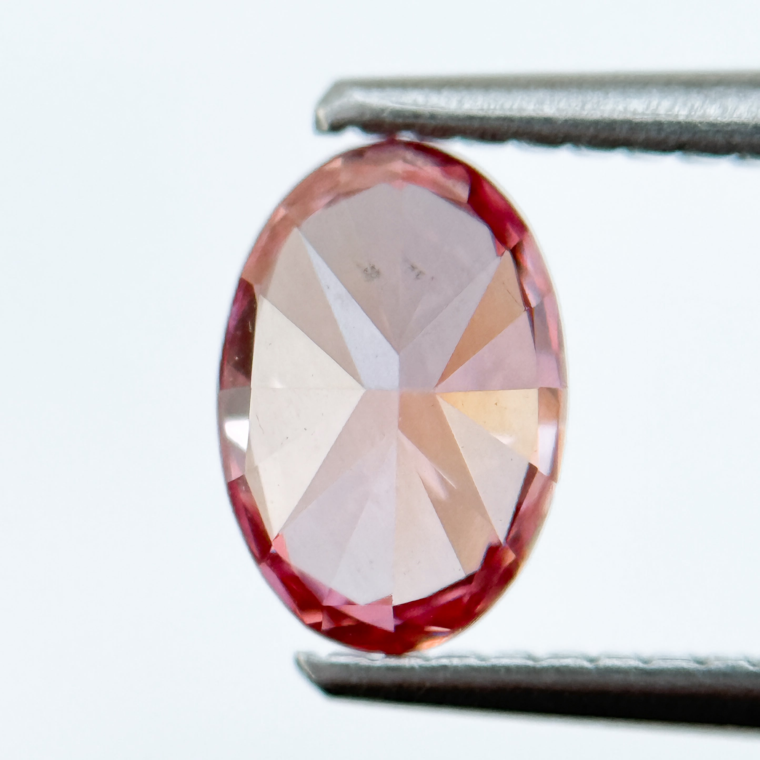 1.00 Ct Oval Brilliant Cut Pink Natural Salt and Pepper Diamond