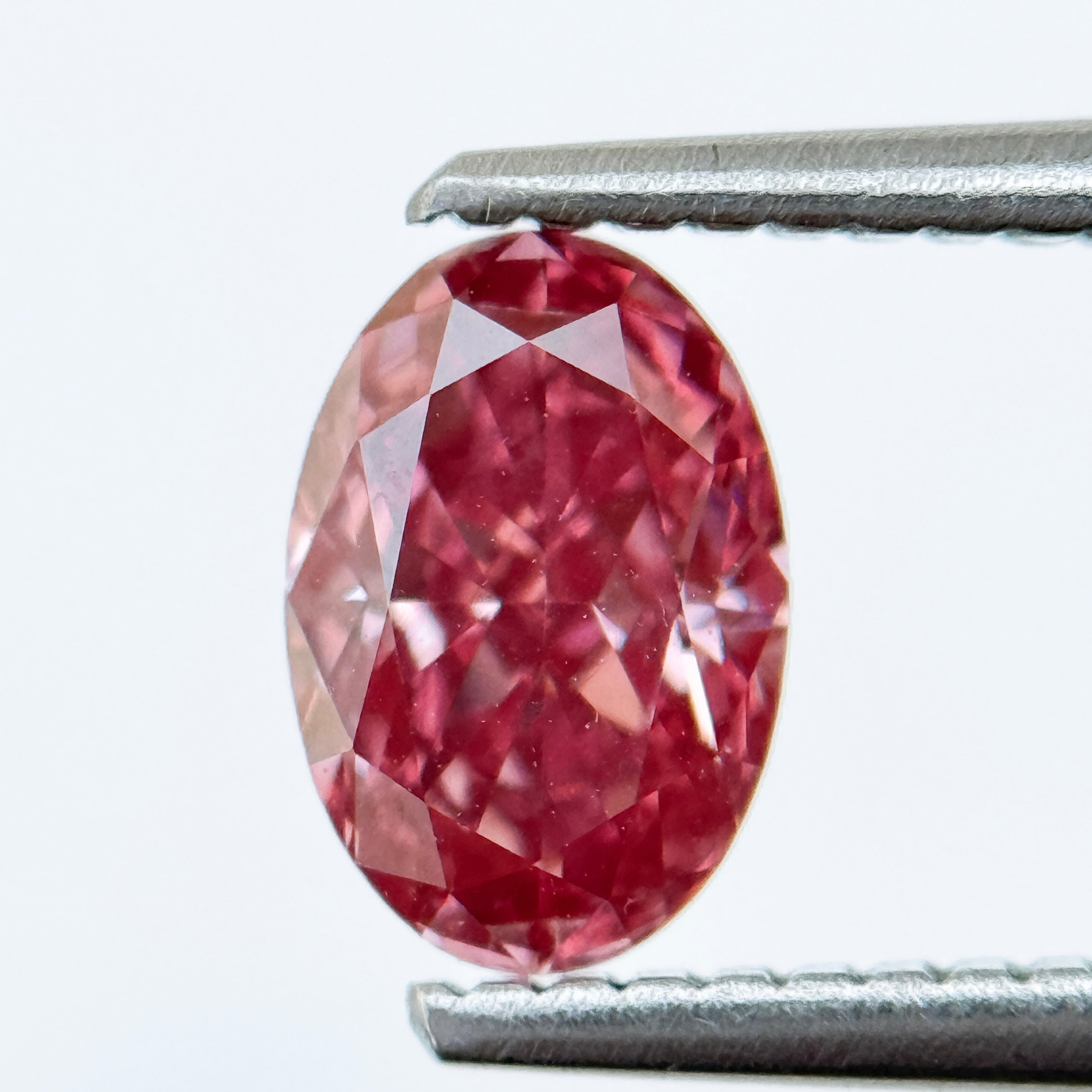 1.00 Ct Oval Brilliant Cut Pink Natural Salt and Pepper Diamond