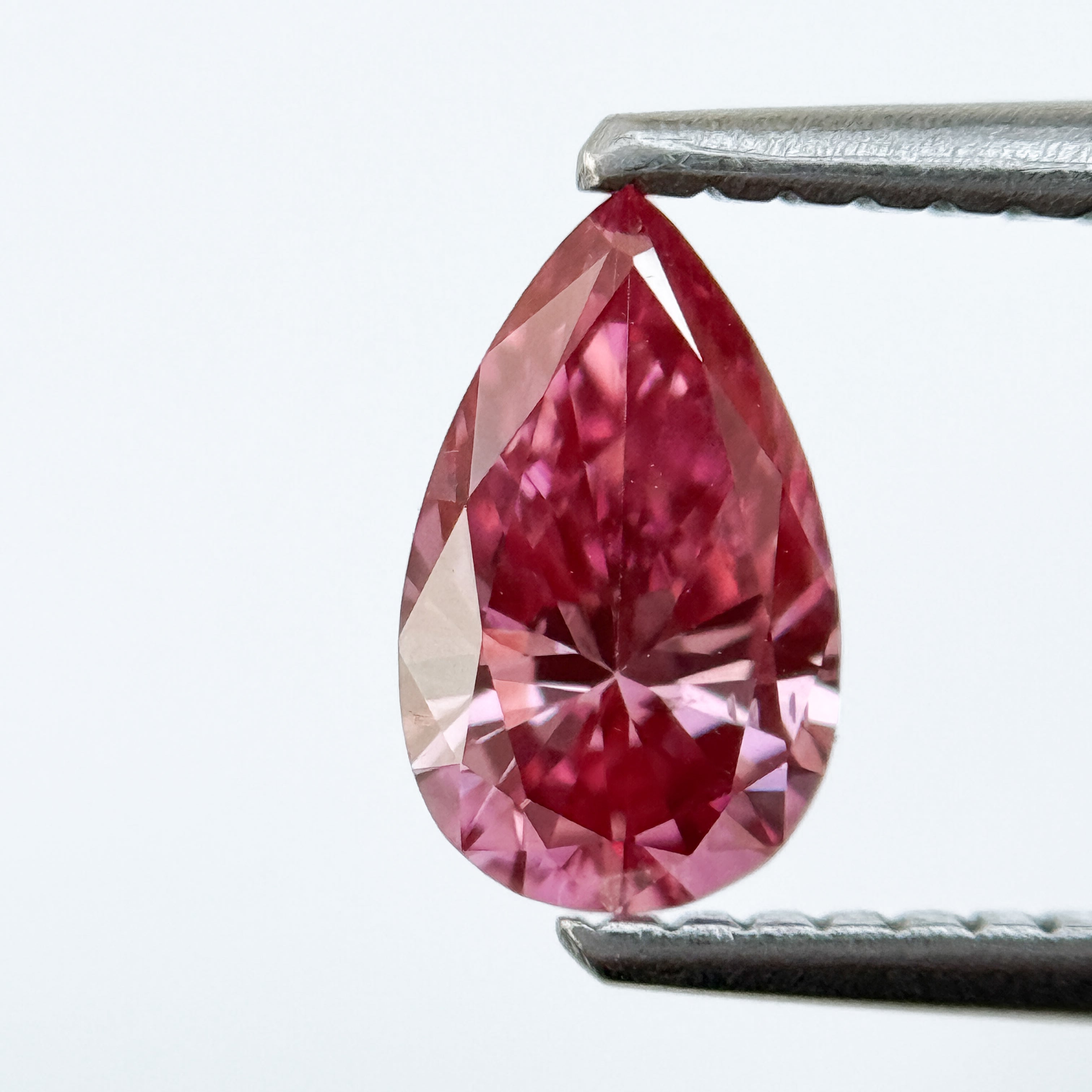 0.75 Ct Pear Brilliant Cut Pink Natural Salt and Pepper Diamond