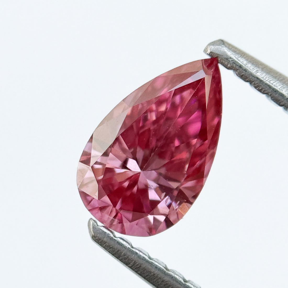 0.75 Ct Pear Brilliant Cut Pink Natural Salt and Pepper Diamond
