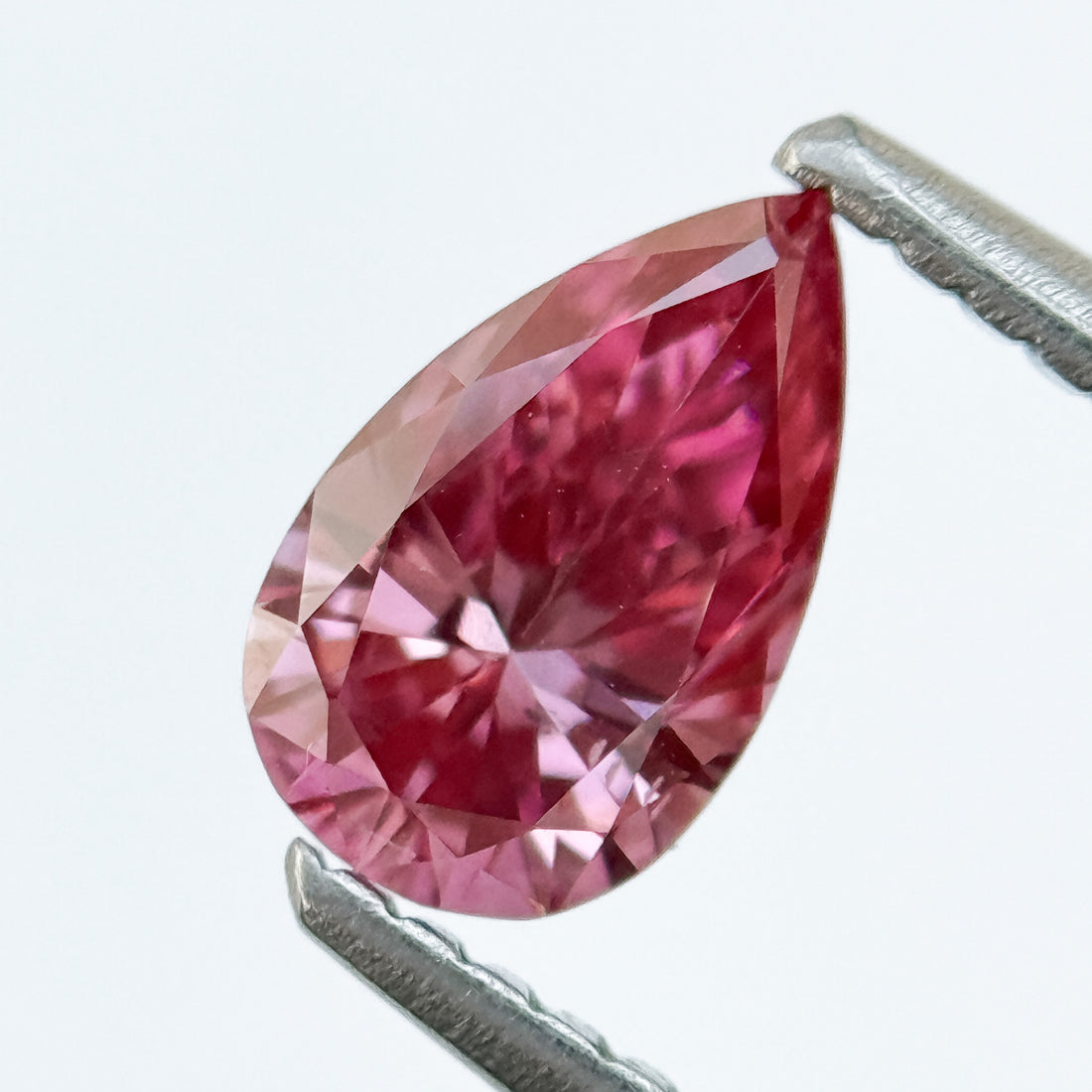 0.75 Ct Pear Brilliant Cut Pink Natural Salt and Pepper Diamond