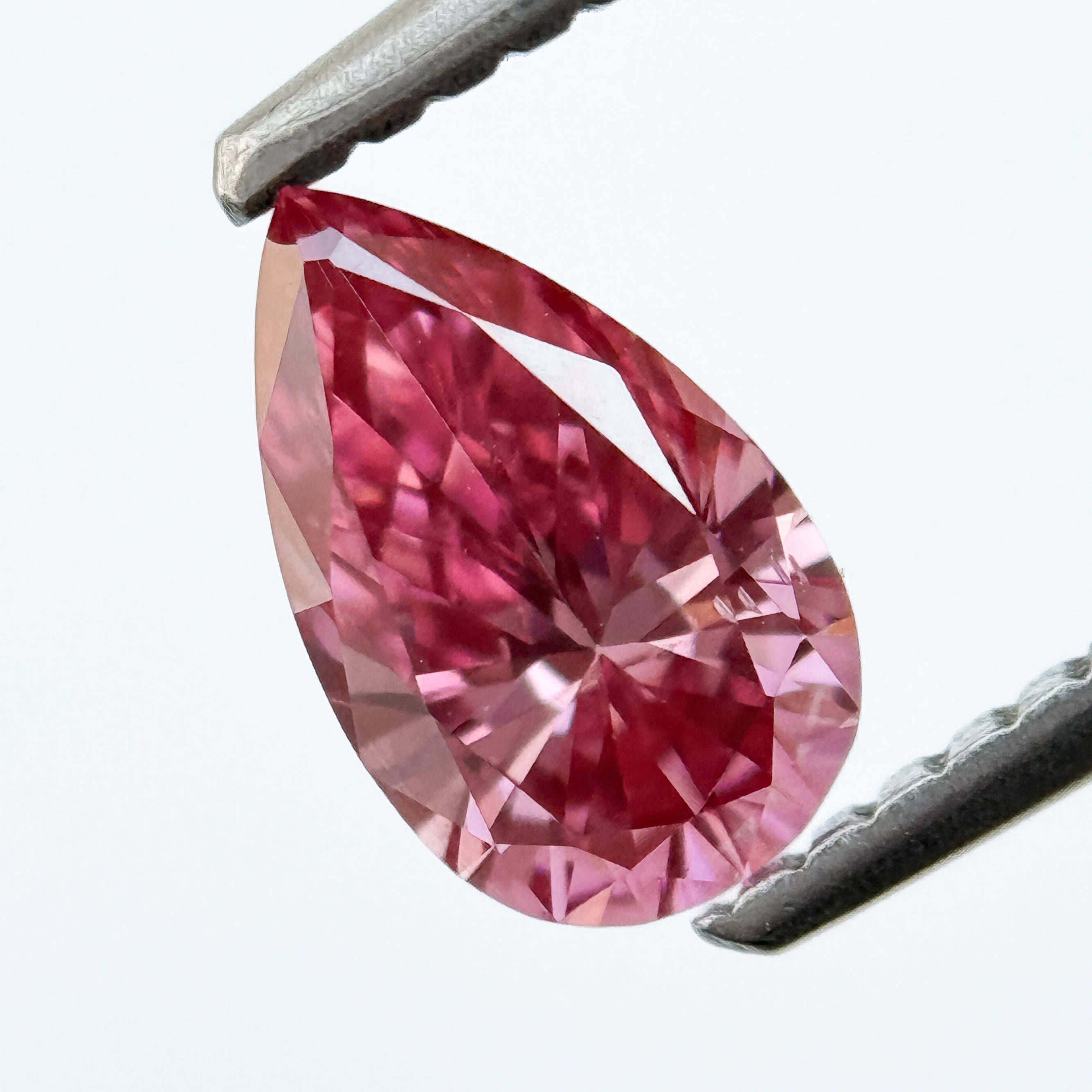 0.75 Ct Pear Brilliant Cut Pink Natural Salt and Pepper Diamond