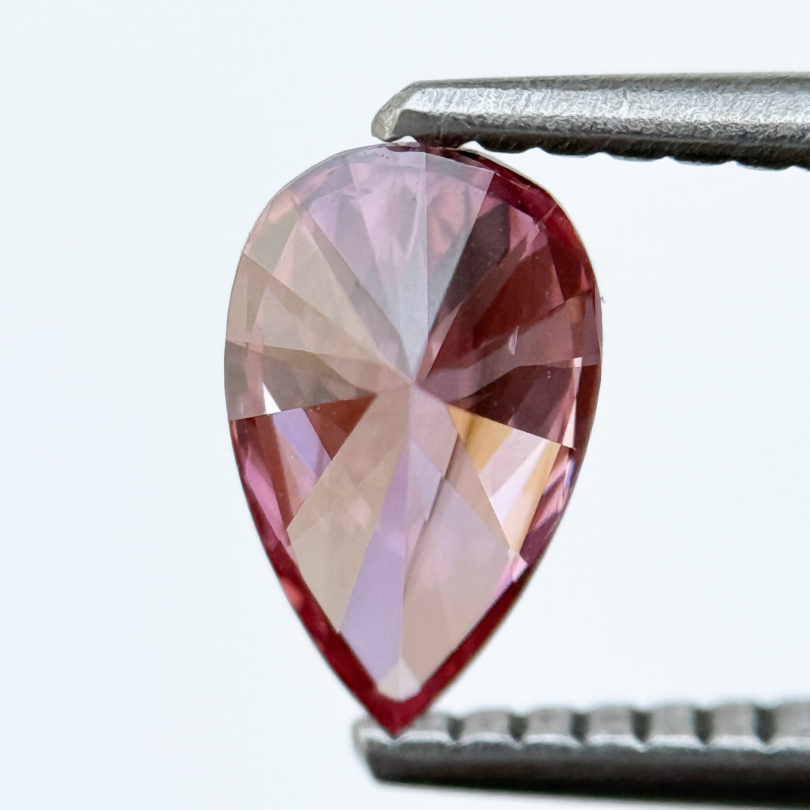 0.75 Ct Pear Brilliant Cut Pink Natural Salt and Pepper Diamond