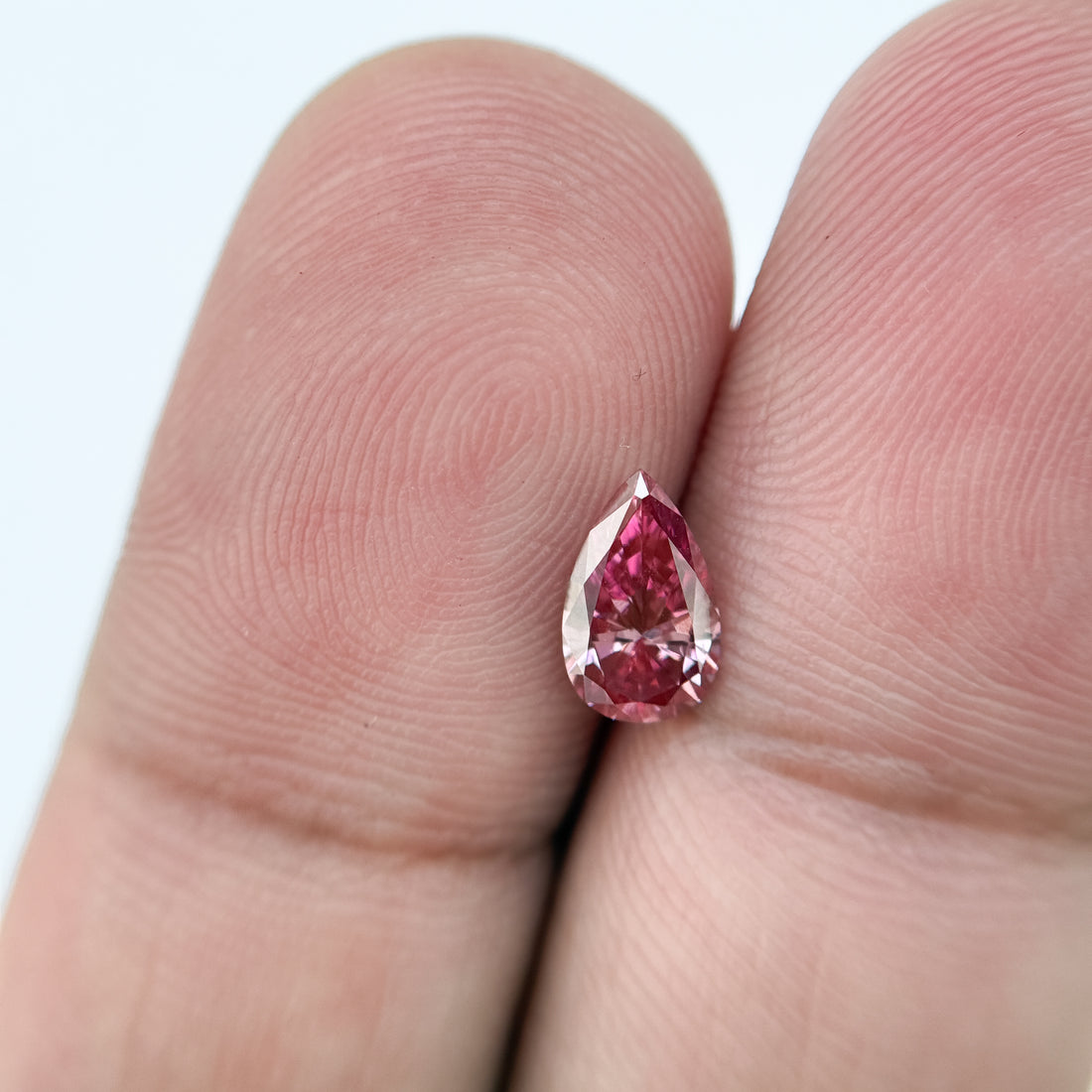 0.75 Ct Pear Brilliant Cut Pink Natural Salt and Pepper Diamond