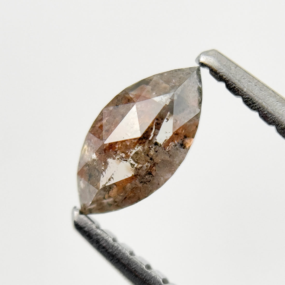 0.48 Ct Marquise Rose Cut Orange Natural Minimalist Diamond