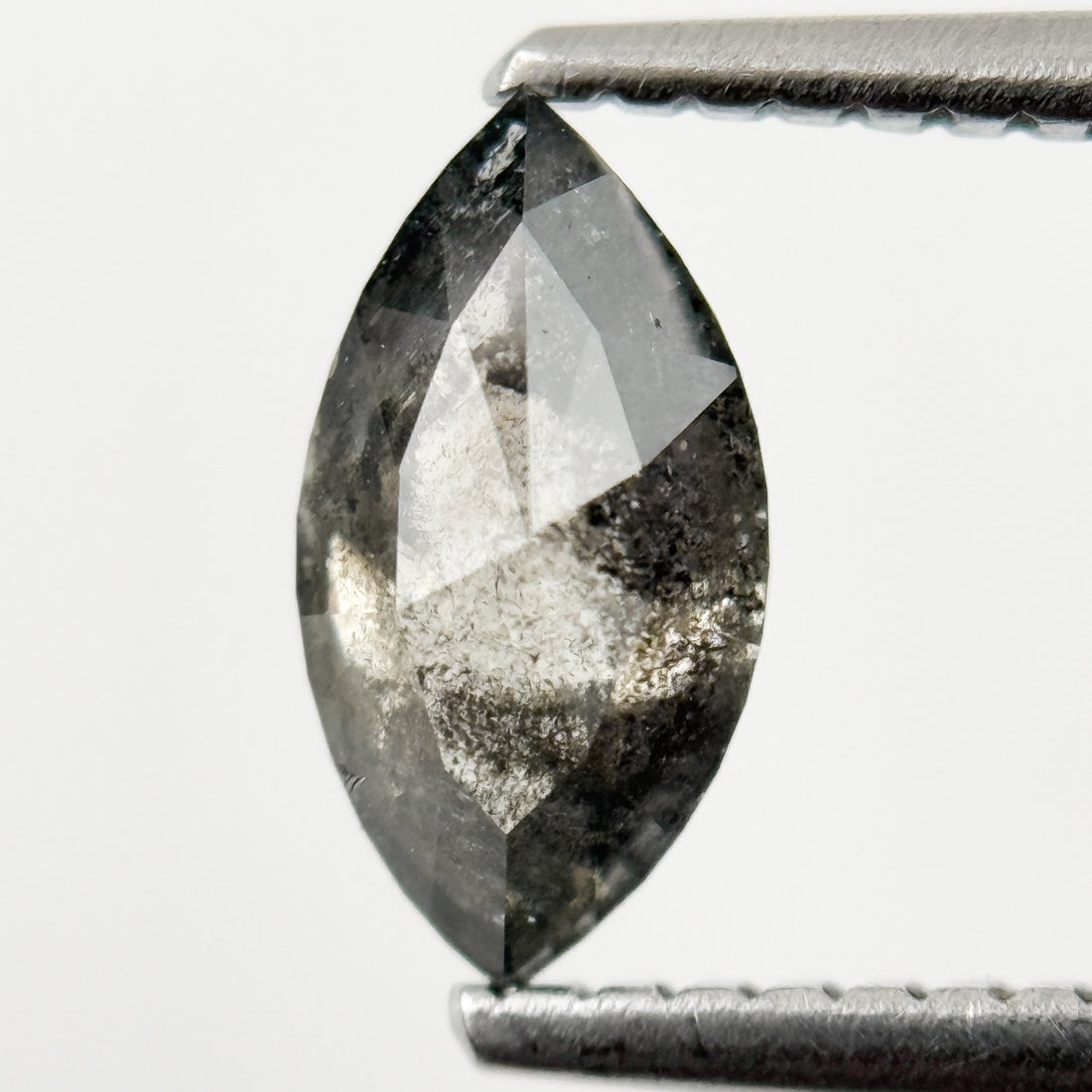 0.78 Ct Marquise Rose Cut Grey Natural Loose Diamond