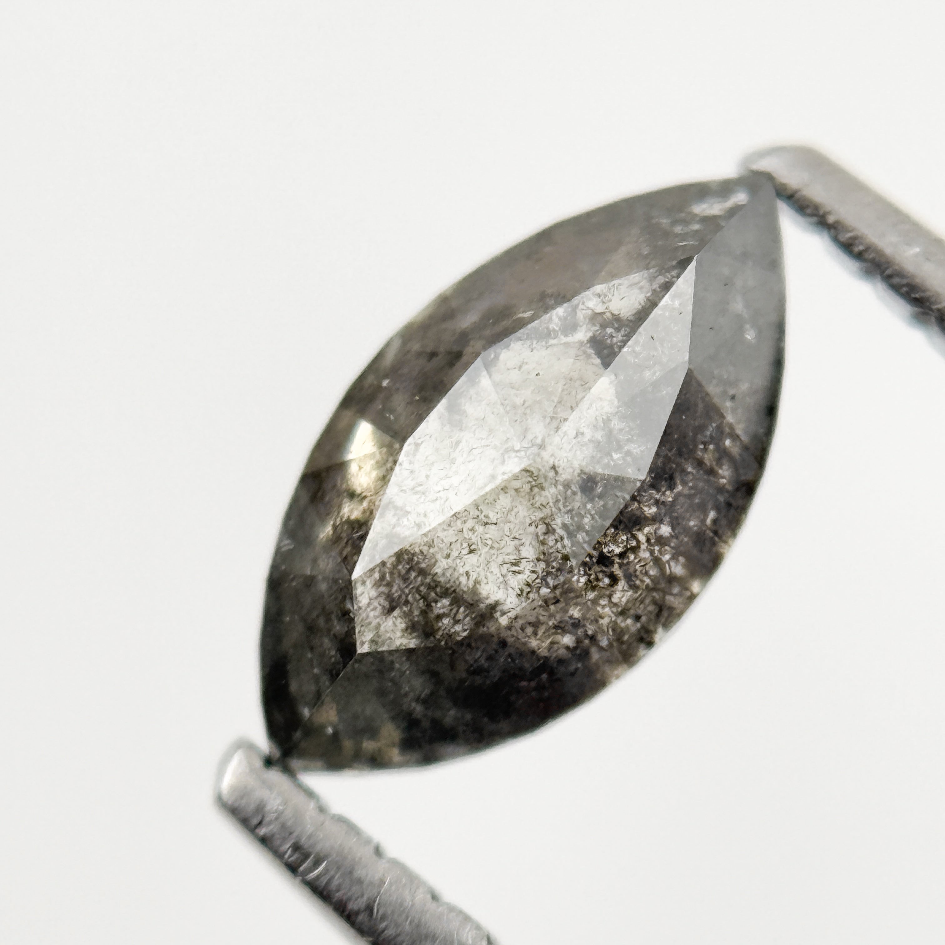 0.78 Ct Marquise Rose Cut Grey Natural Loose Diamond