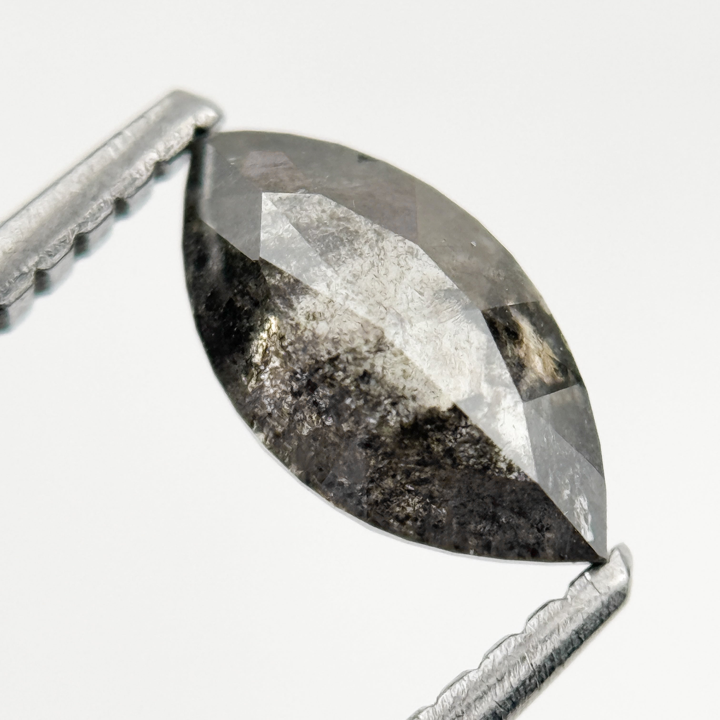 0.78 Ct Marquise Rose Cut Grey Natural Loose Diamond