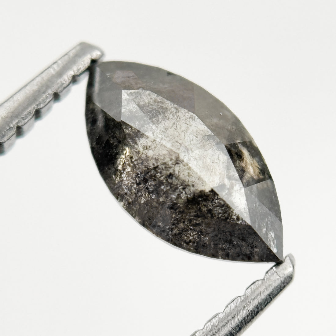 0.78 Ct Marquise Rose Cut Grey Natural Loose Diamond