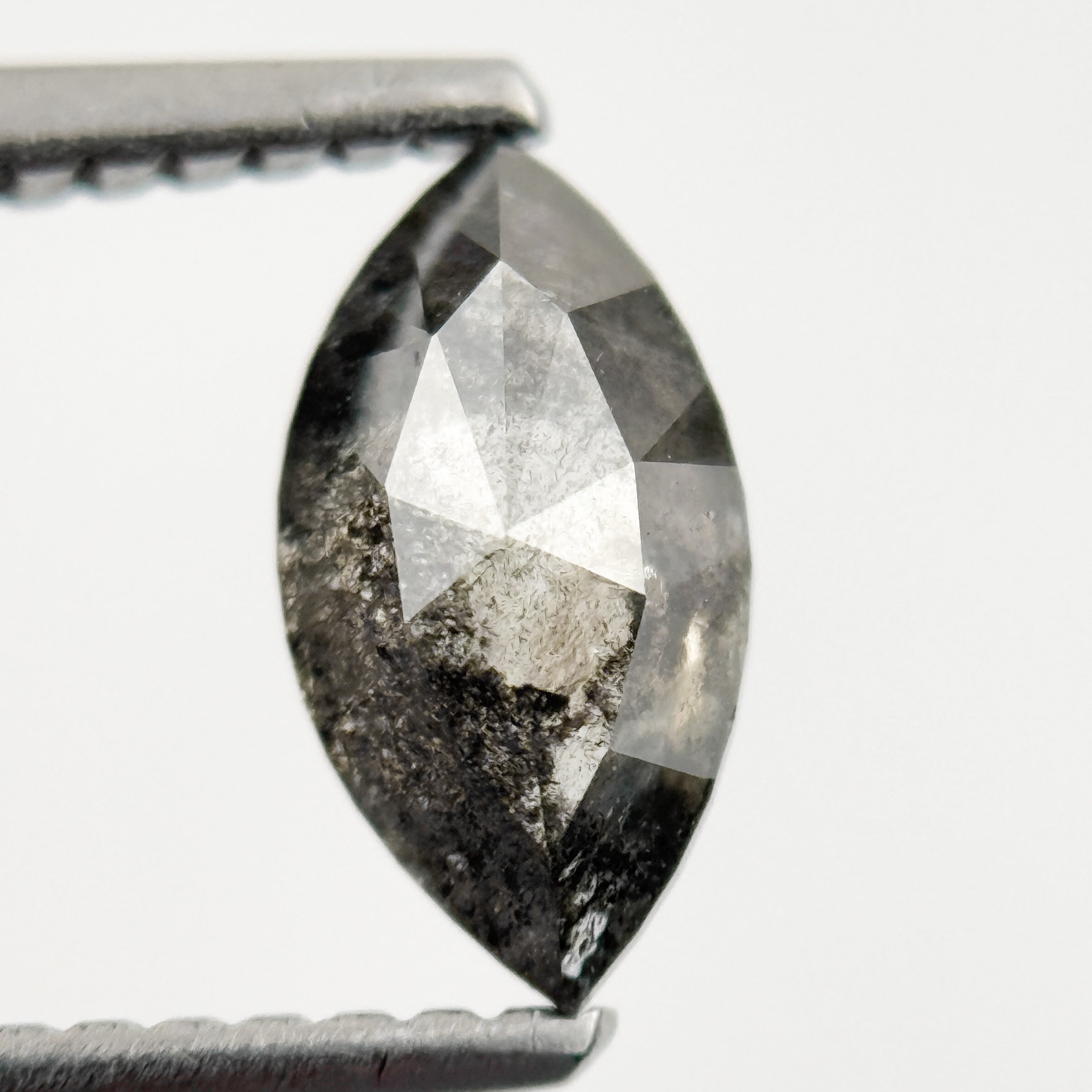 0.78 Ct Marquise Rose Cut Grey Natural Loose Diamond